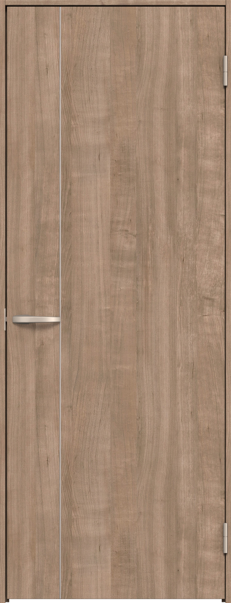 リビングドア　イエリア　片開きドア　扉セット　Ｄ３デザイン　８５０幅　２０００高　〈トープグレー柄〉　右開き　空錠　Ｎスタンダード丁番