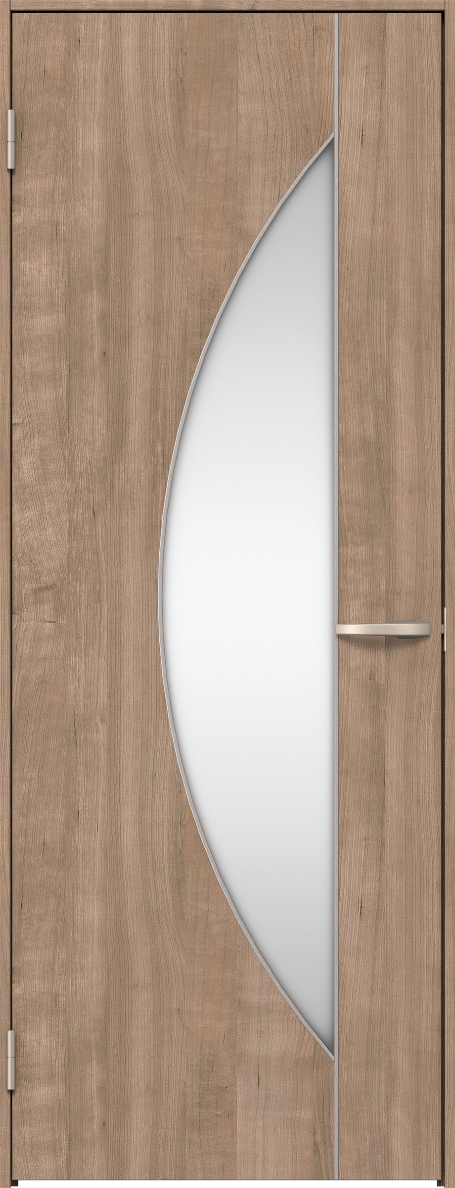 リビングドア　イエリア　片開きドア　扉セット　Ｄ５デザイン　７３５幅　２０００高　〈トープグレー柄〉　左開き　空錠　Ｎスタンダード丁番