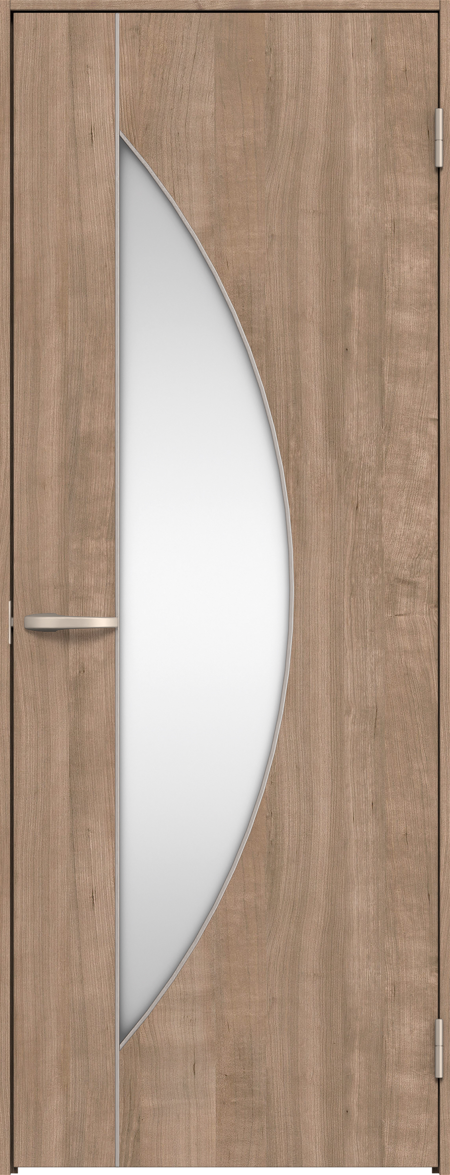 リビングドア　イエリア　片開きドア　扉セット　Ｄ５デザイン　８２５幅　２０００高　〈トープグレー柄〉　右開き　空錠　Ｎスタンダード丁番