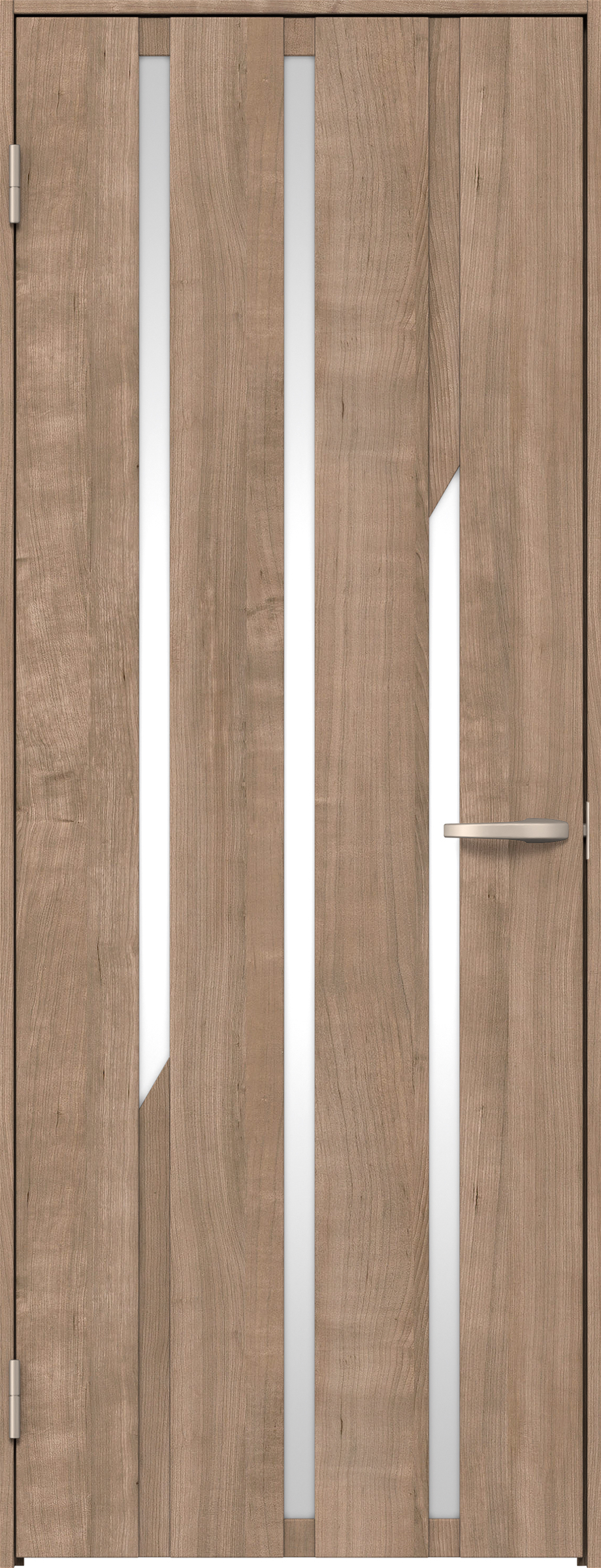 リビングドア　イエリア　片開きドア　扉セット　Ｅ３デザイン　８２５幅　２０００高　〈トープグレー柄〉　左開き　空錠　Ｎスタンダード丁番