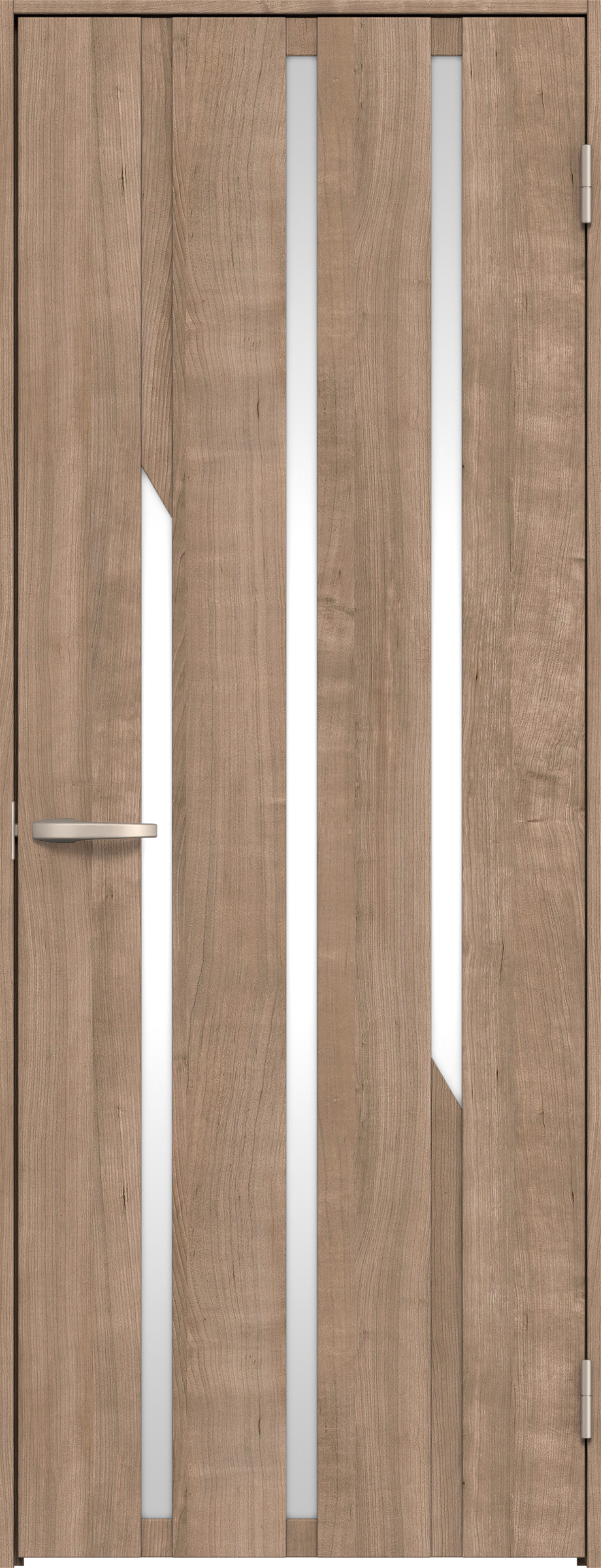 リビングドア　イエリア　片開きドア　扉セット　Ｅ３デザイン　７３５幅　２０００高　〈トープグレー柄〉　右開き　空錠　Ｎスタンダード丁番