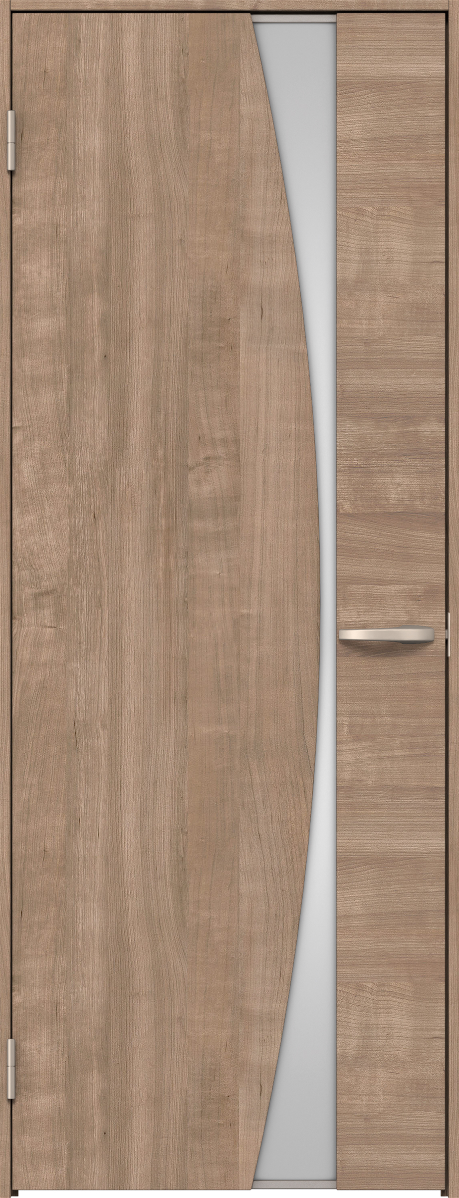 リビングドア　イエリア　片開きドア　扉セット　Ｋ５デザイン　７８０幅　２０００高　〈トープグレー柄〉　左開き　空錠　Ｎスタンダード丁番