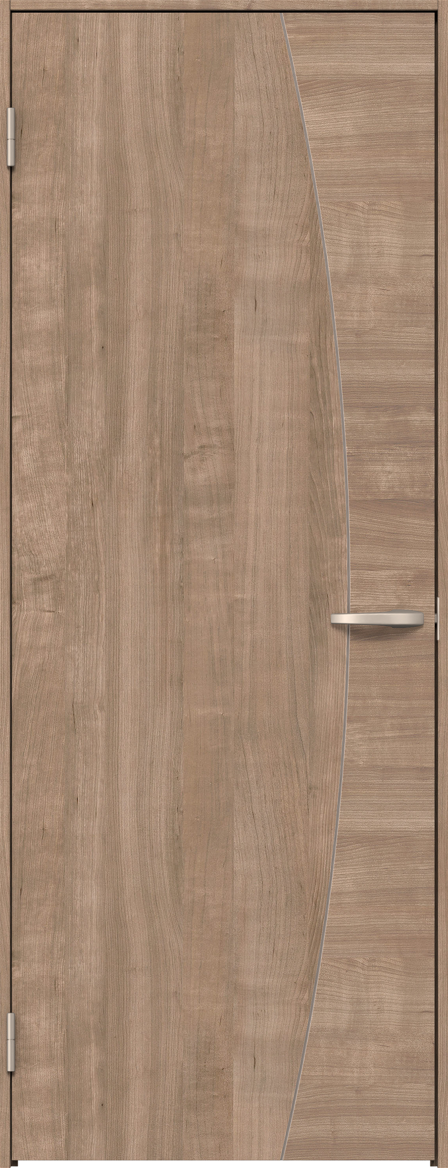 リビングドア　イエリア　片開きドア　扉セット　Ｋ６デザイン　８２５幅　２０００高　〈トープグレー柄〉　左開き　空錠　Ｎスタンダード丁番