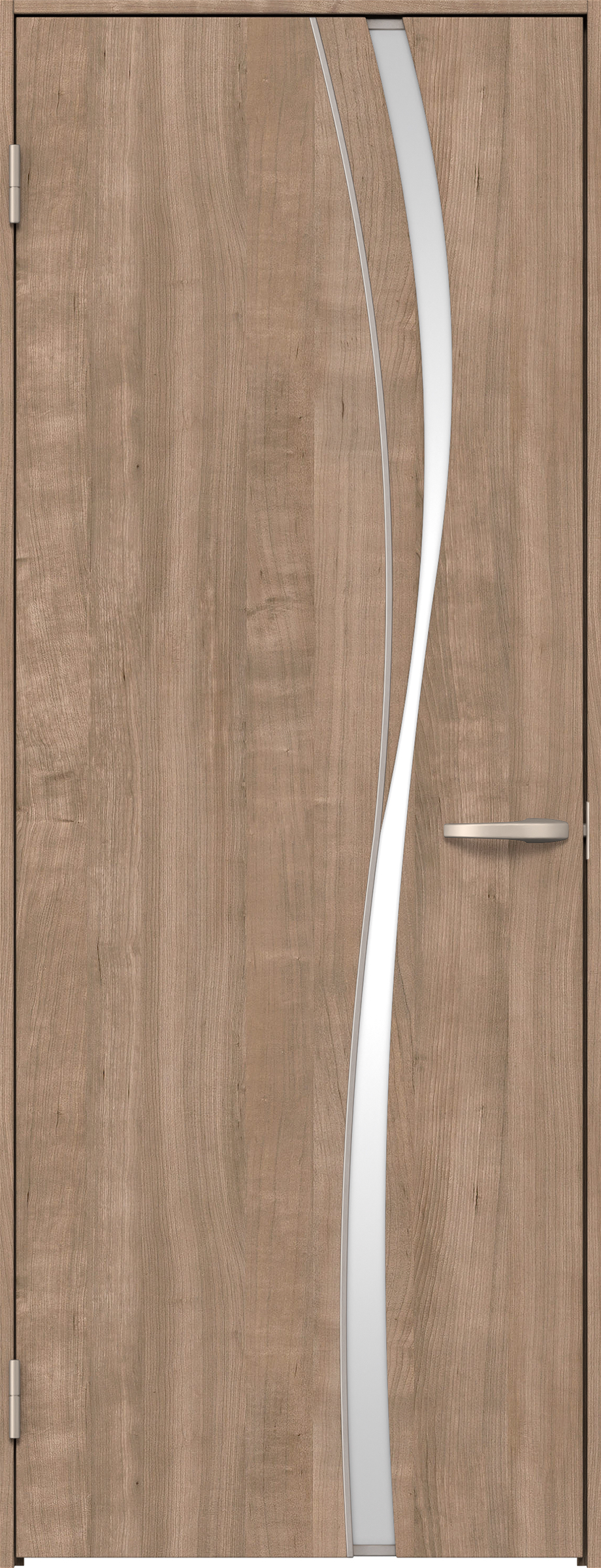 リビングドア　イエリア　片開きドア　扉セット　Ｋ７デザイン　７８０幅　２０００高　〈トープグレー柄〉　左開き　空錠　Ｎスタンダード丁番