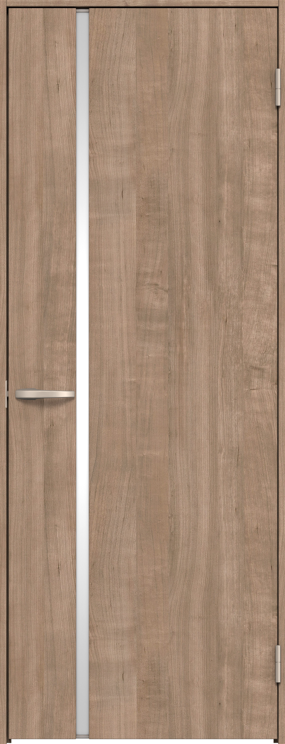 リビングドア　イエリア　片開きドア　扉セット　Ｌ９デザイン　８５０幅　２０００高　〈トープグレー柄〉　右開き　空錠　Ｎスタンダード丁番