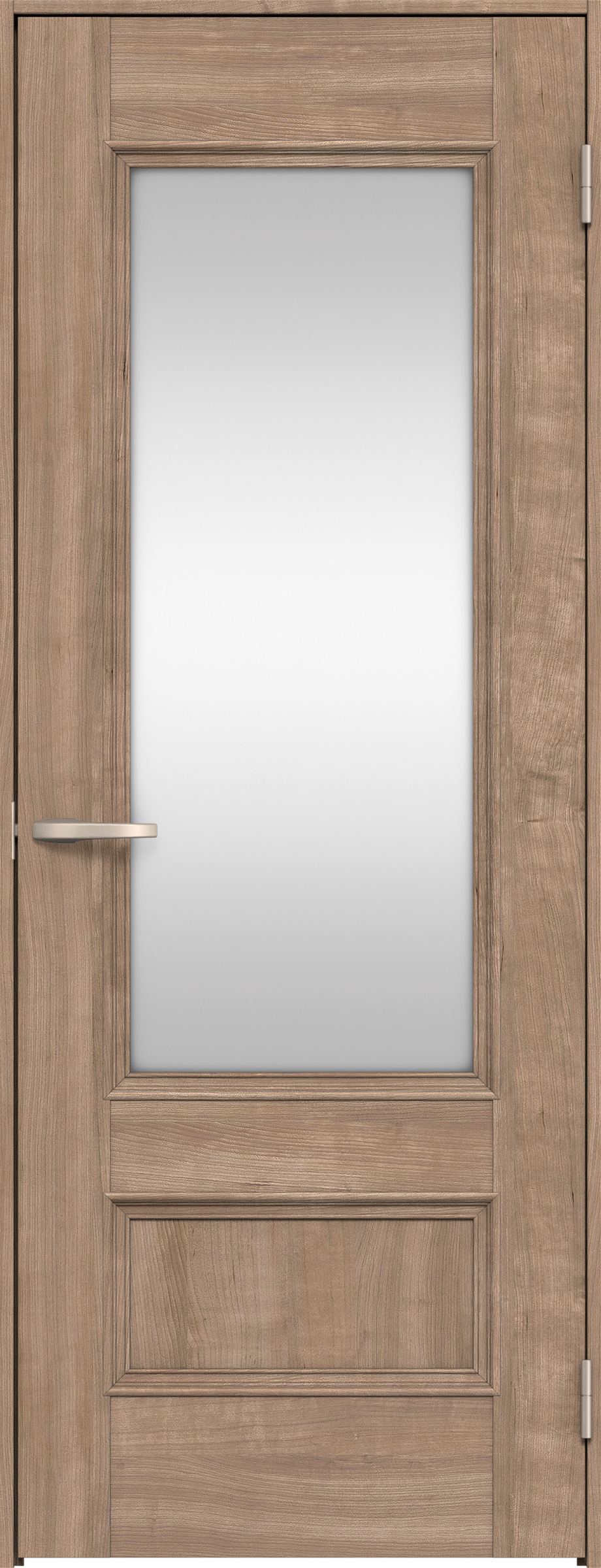 リビングドア　イエリア　片開きドア　扉セット　Ｍ２デザイン　７８０幅　２０００高　〈トープグレー柄〉　右開き　空錠　Ｎスタンダード丁番