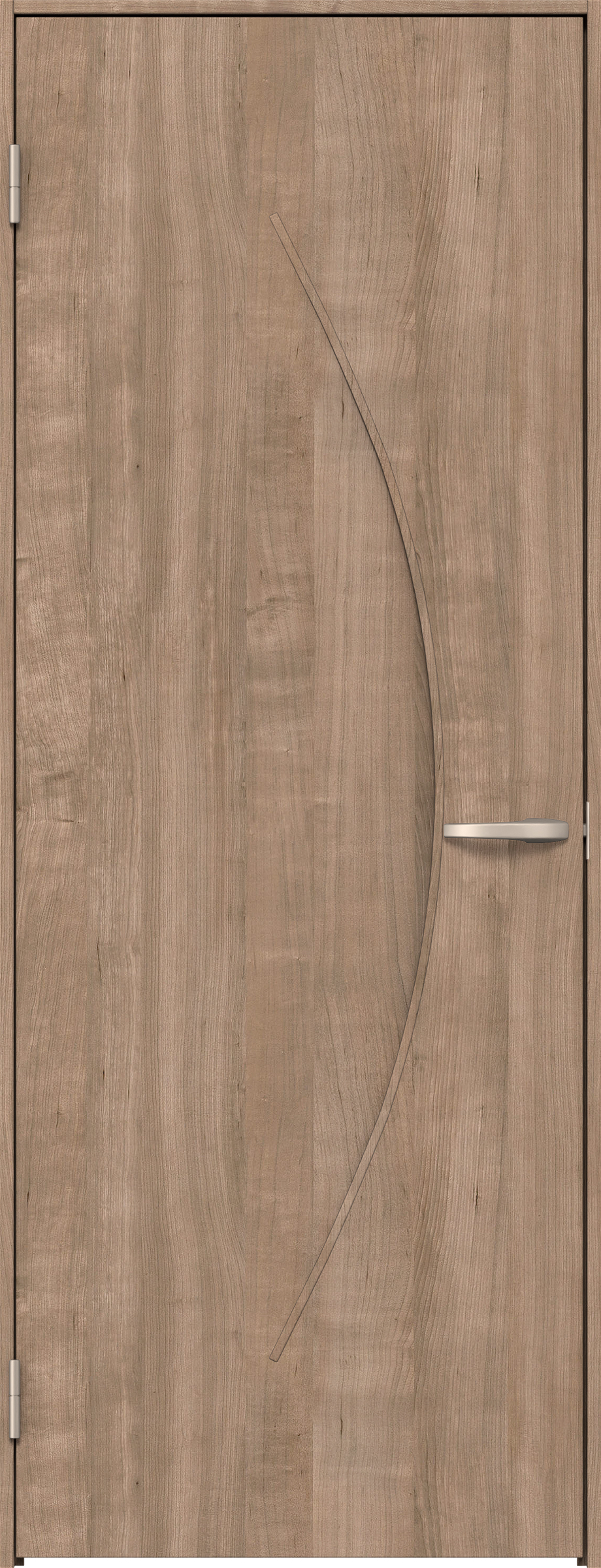 リビングドア　イエリア　片開きドア　扉セット　Ｓ７デザイン　７５５幅　２０００高　〈トープグレー柄〉　左開き　空錠　Ｎスタンダード丁番