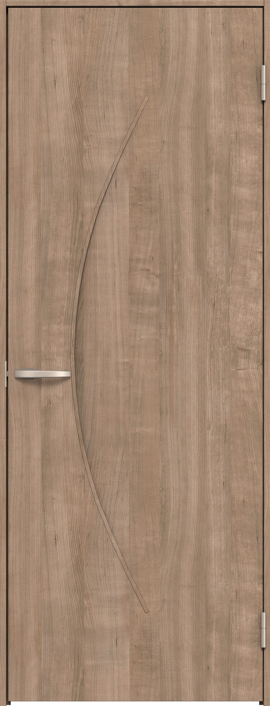 リビングドア　イエリア　片開きドア　扉セット　Ｓ７デザイン　８５０幅　２０００高　〈トープグレー柄〉　右開き　空錠　Ｎスタンダード丁番