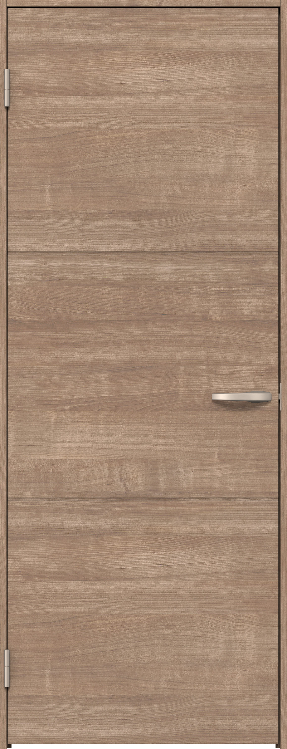 リビングドア　イエリア　片開きドア　扉セット　Ｕ４デザイン　７５５幅　２０００高　〈トープグレー柄〉　左開き　空錠　Ｎスタンダード丁番