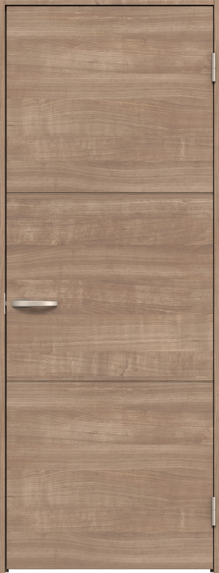 リビングドア　イエリア　片開きドア　扉セット　Ｕ４デザイン　７５５幅　２０００高　〈トープグレー柄〉　右開き　空錠　Ｎスタンダード丁番