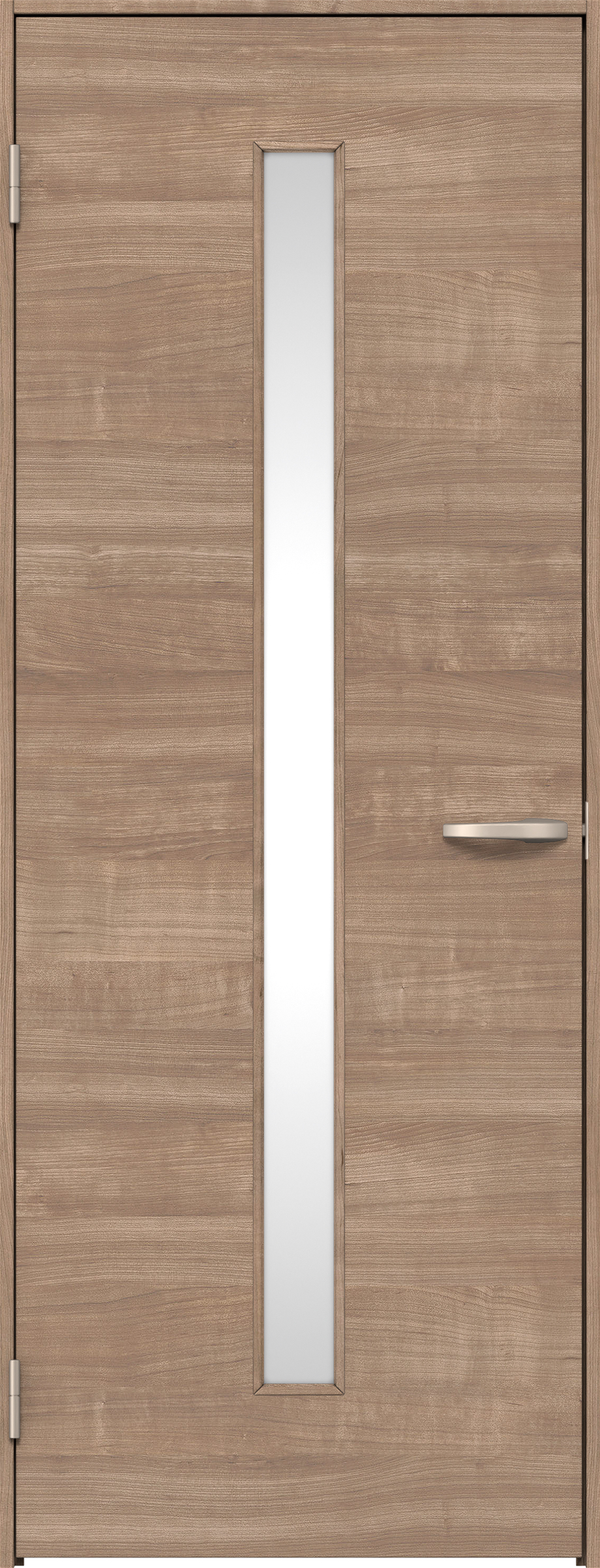 リビングドア　イエリア　片開きドア　扉セット　Ｕ８デザイン　７３５幅　２０００高　〈トープグレー柄〉　左開き　空錠　Ｎスタンダード丁番