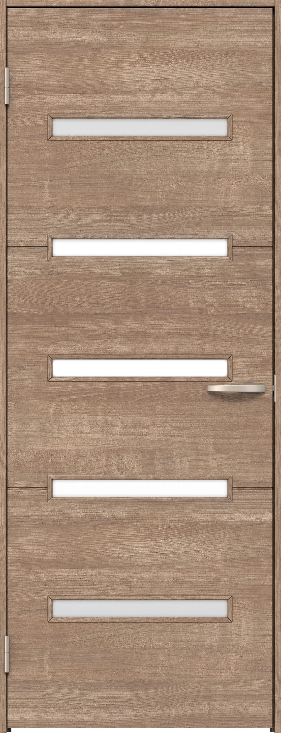 リビングドア　イエリア　片開きドア　扉セット　Ｙ４デザイン　８５０幅　２０００高　〈トープグレー柄〉　左開き　空錠　Ｎスタンダード丁番