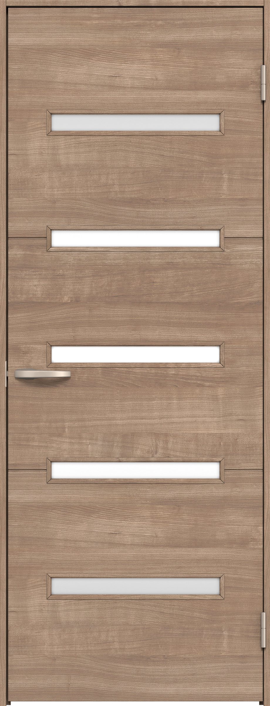 リビングドア　イエリア　片開きドア　扉セット　Ｙ４デザイン　８５０幅　２０００高　〈トープグレー柄〉　右開き　空錠　Ｎスタンダード丁番