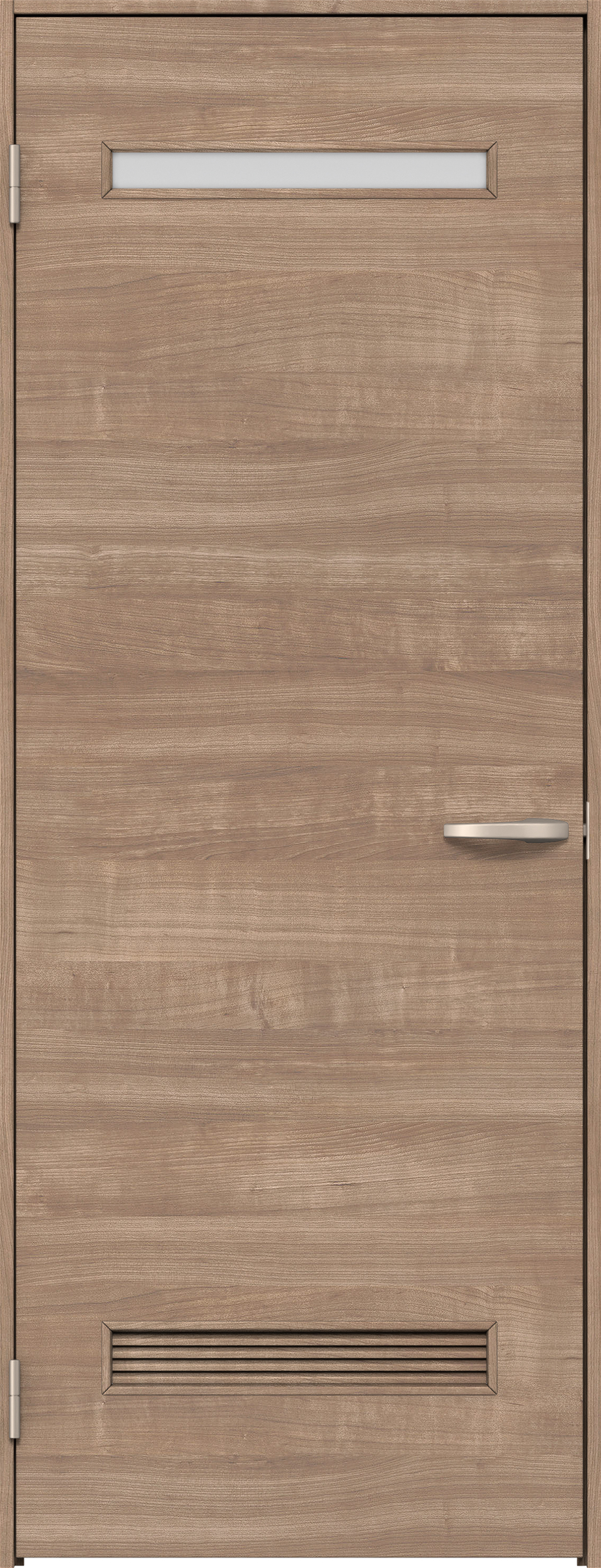 リビングドア　イエリア　片開きドア　扉セット　Ｙ８デザイン　７３５幅　２０００高　〈トープグレー柄〉　左開き　空錠　Ｎスタンダード丁番