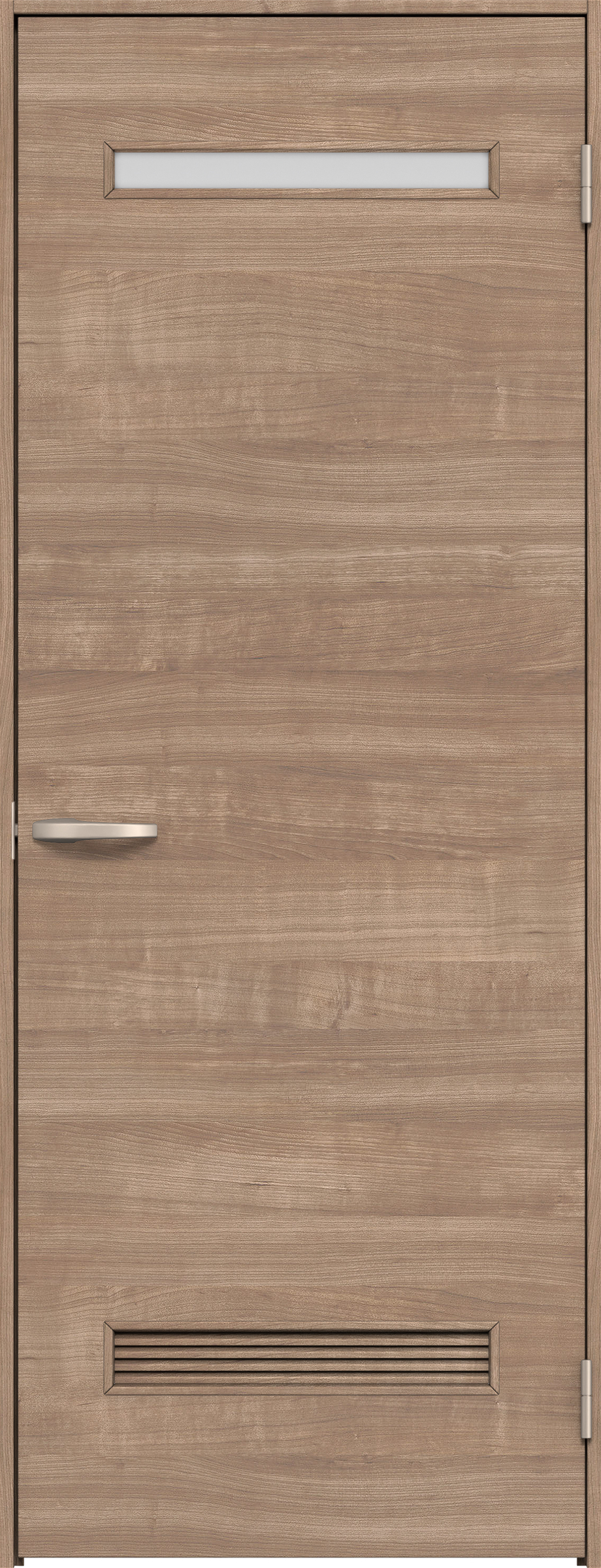 リビングドア　イエリア　片開きドア　扉セット　Ｙ８デザイン　８５０幅　２０００高　〈トープグレー柄〉　右開き　空錠　Ｎスタンダード丁番