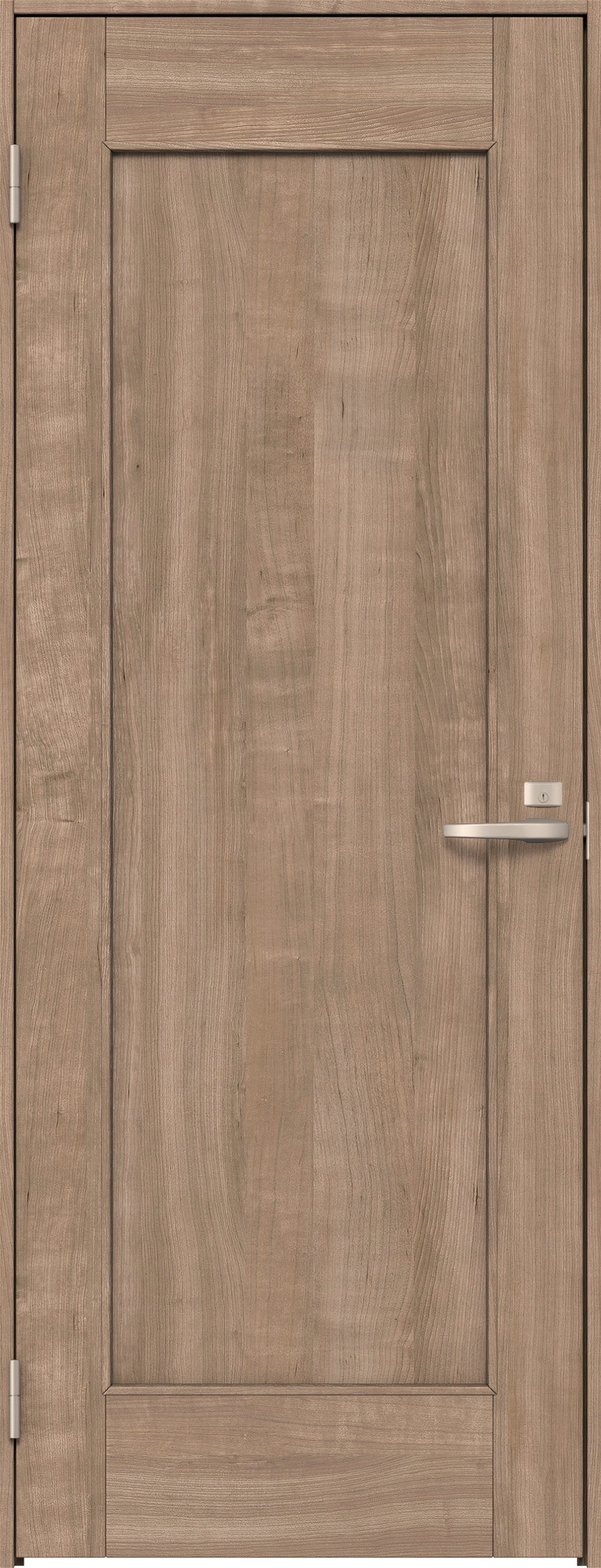 リビングドア　イエリア　片開きドア　扉セット　０１デザイン　８５０幅　２０００高　〈トープグレー柄〉　左開き　錠付　間仕切錠　Ｎスタンダード丁番