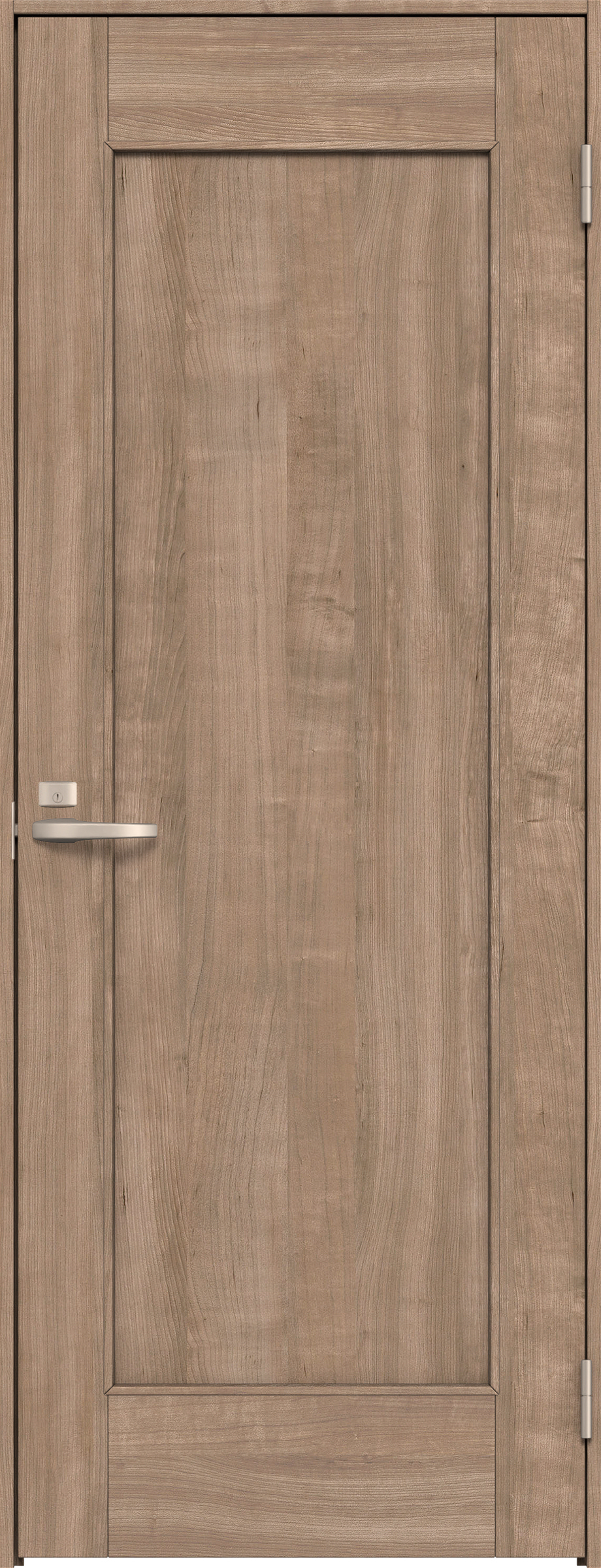 リビングドア　イエリア　片開きドア　扉セット　０１デザイン　７８０幅　２０００高　〈トープグレー柄〉　右開き　錠付　間仕切錠　Ｎスタンダード丁番