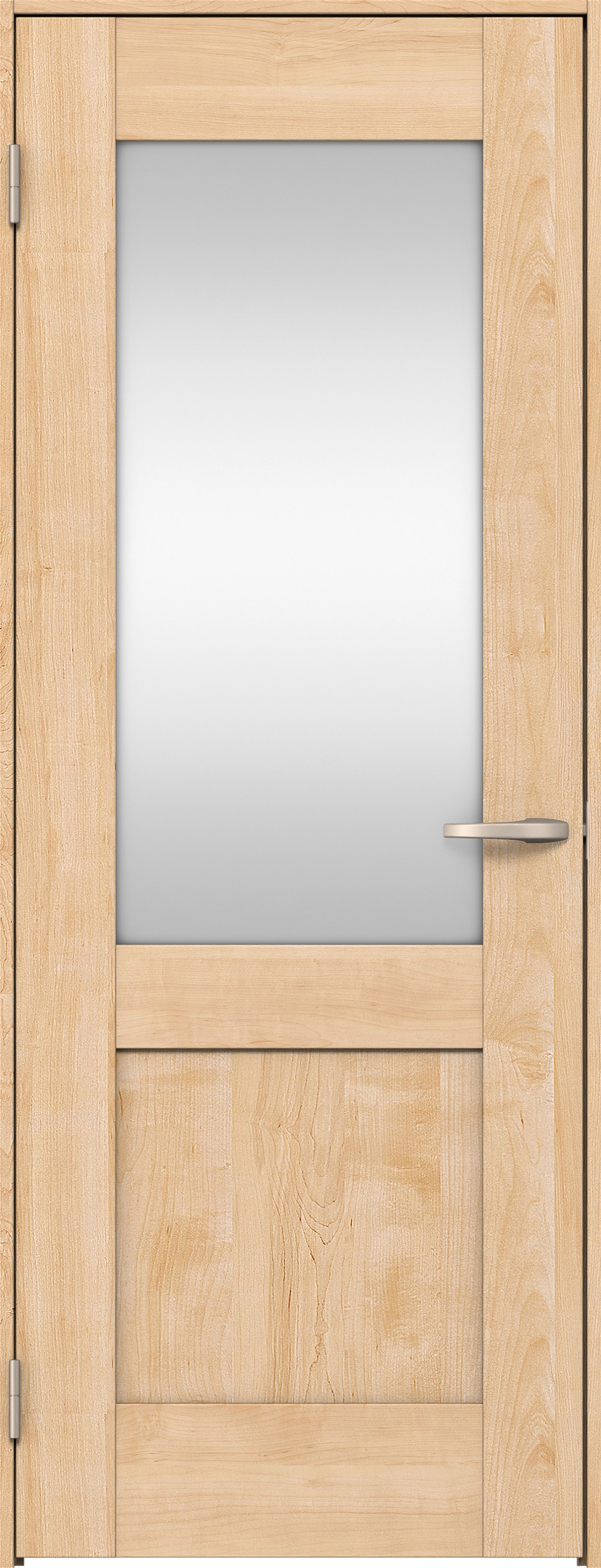 リビングドア　イエリア　片開きドア　扉セット　２８デザイン　７５５幅　２０００高　〈ミルベージュ柄〉　左開き　空錠　Ｎスタンダード丁番