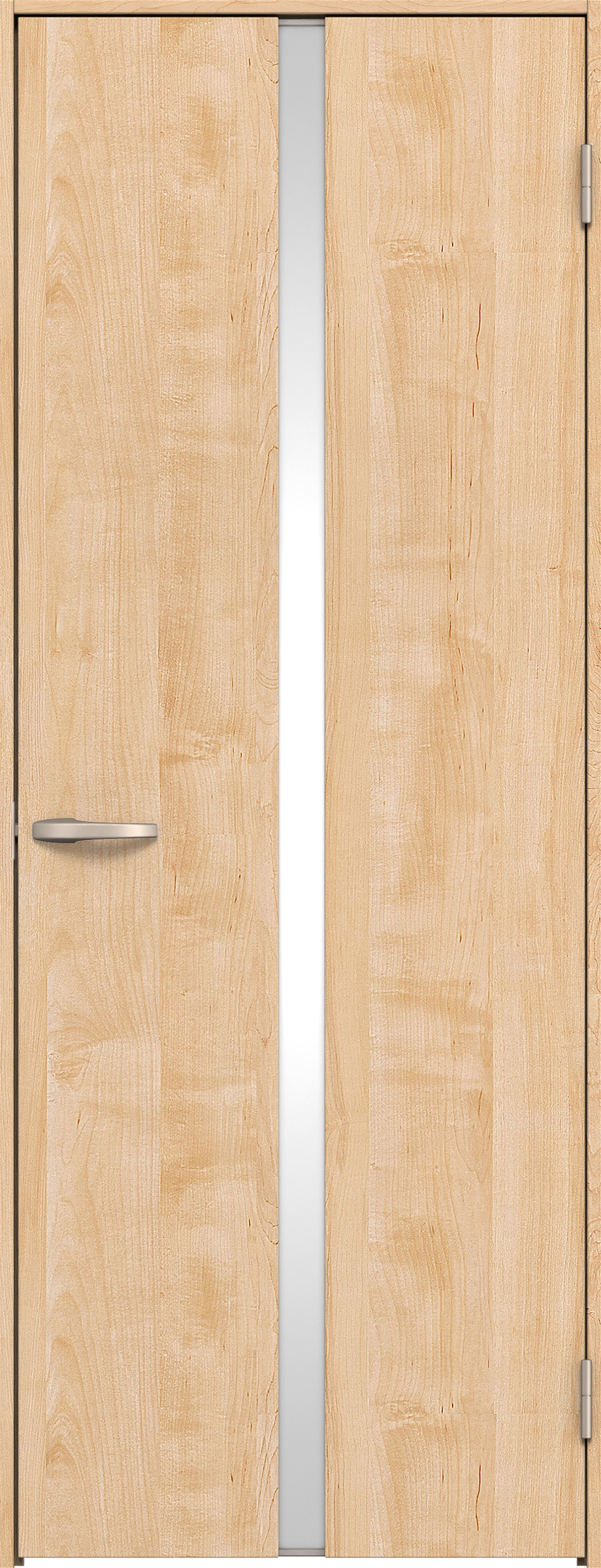 リビングドア　イエリア　片開きドア　扉セット　２Ｐデザイン　８５０幅　２０００高　〈ミルベージュ柄〉　右開き　空錠　Ｎスタンダード丁番