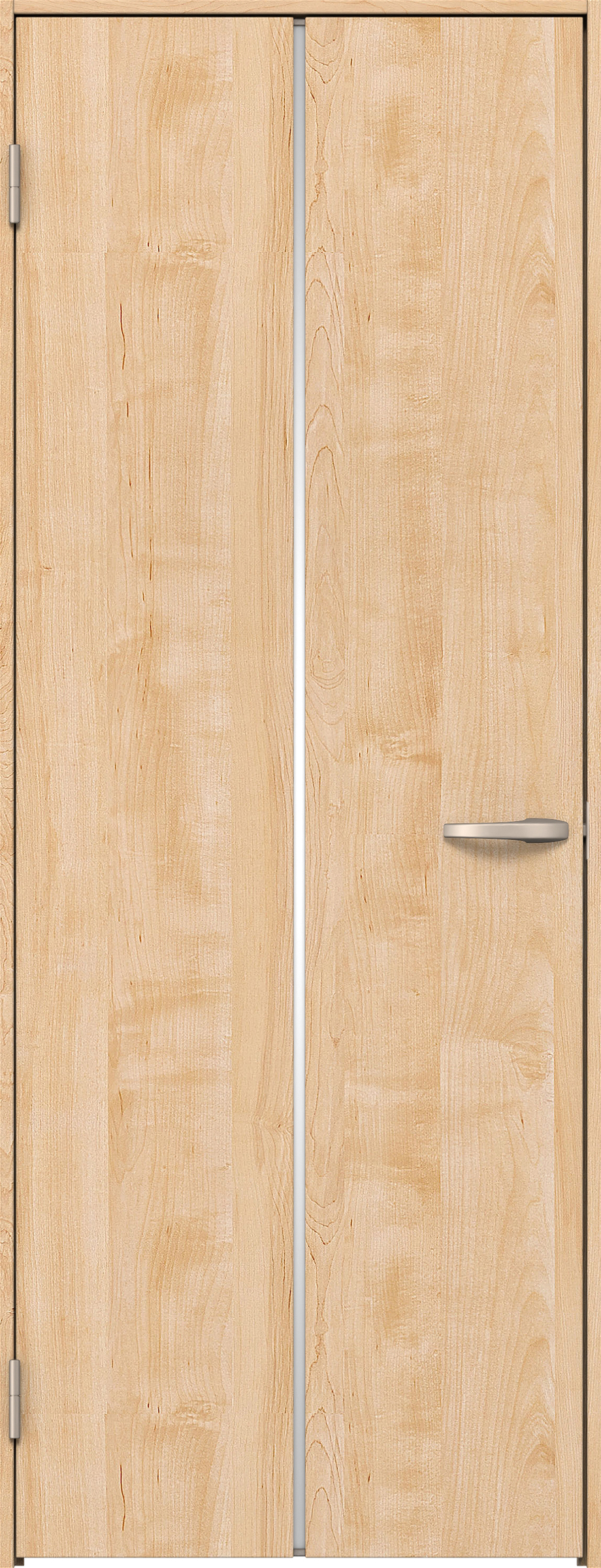 リビングドア　イエリア　片開きドア　扉セット　６Ｐデザイン　７５５幅　２０００高　〈ミルベージュ柄〉　左開き　空錠　Ｎスタンダード丁番