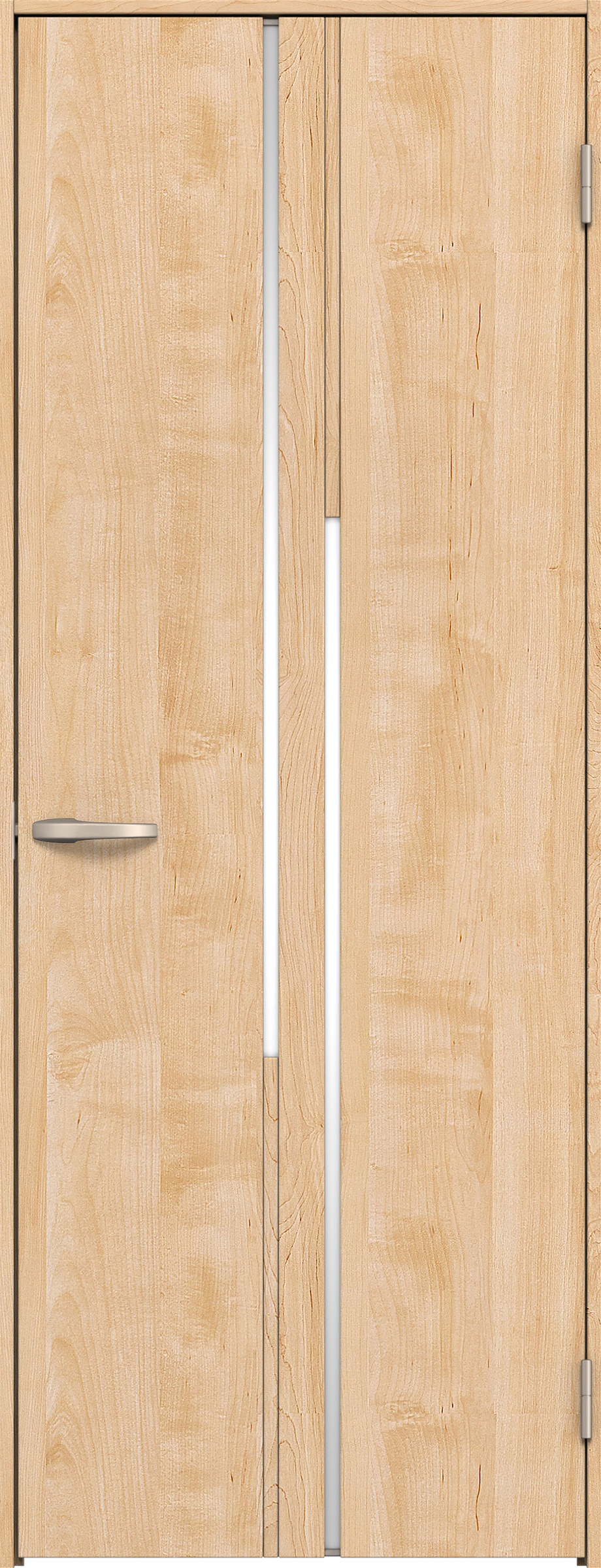 リビングドア　イエリア　片開きドア　扉セット　７Ｐデザイン　８５０幅　２０００高　〈ミルベージュ柄〉　右開き　空錠　Ｎスタンダード丁番