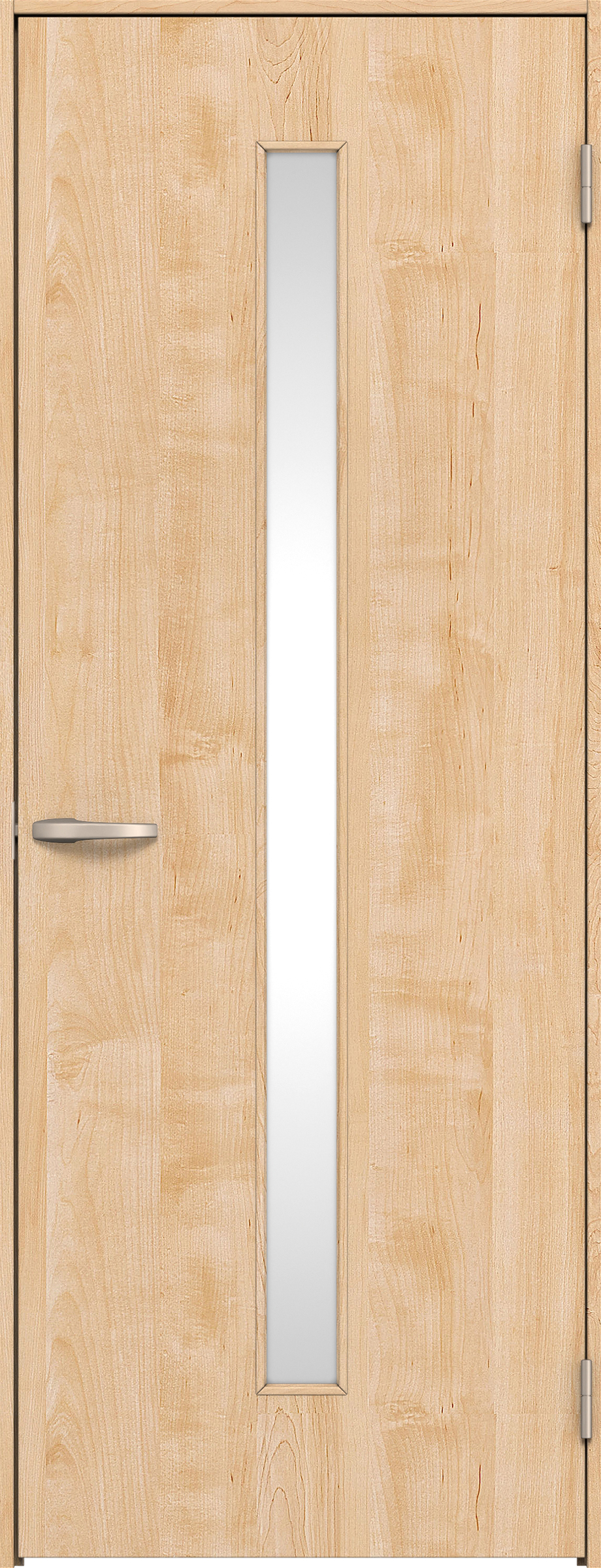 リビングドア　イエリア　片開きドア　扉セット　Ｃ４デザイン　８５０幅　２０００高　〈ミルベージュ柄〉　右開き　空錠　Ｎスタンダード丁番