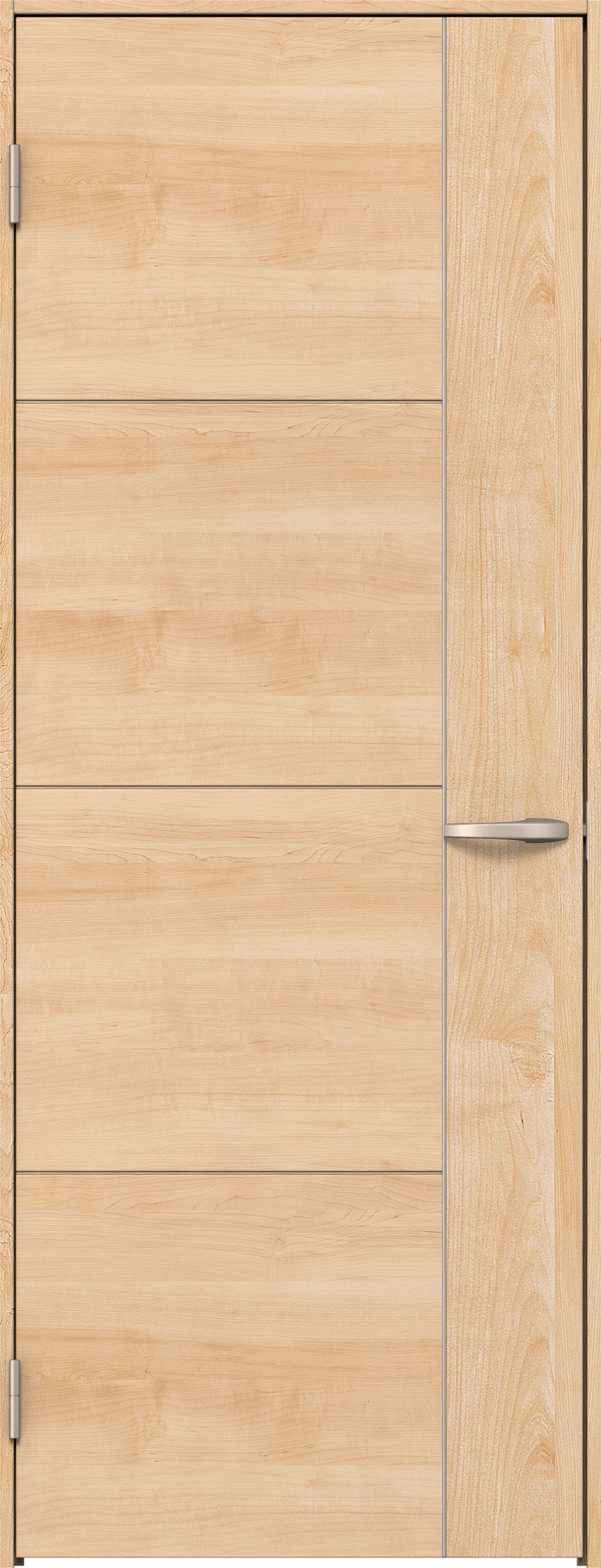 リビングドア　イエリア　片開きドア　扉セット　Ｄ１デザイン　７５５幅　２０００高　〈ミルベージュ柄〉　左開き　空錠　Ｎスタンダード丁番