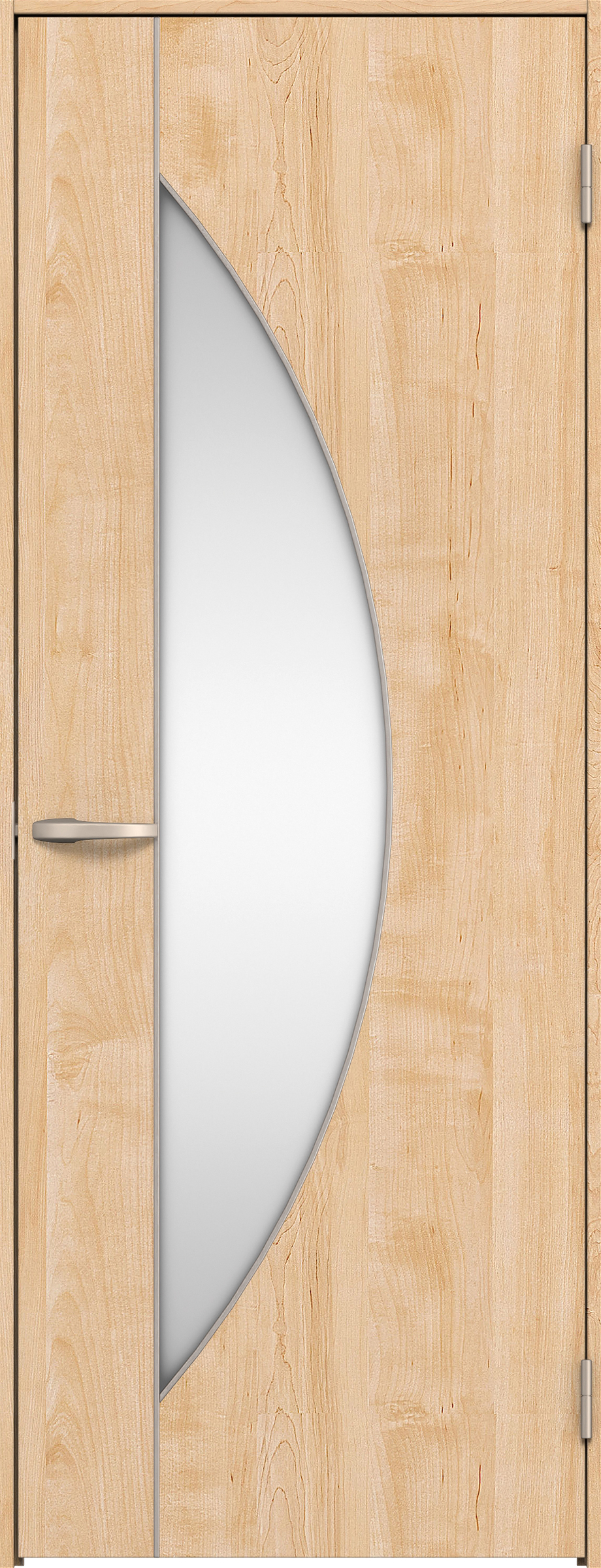 リビングドア　イエリア　片開きドア　扉セット　Ｄ５デザイン　８５０幅　２０００高　〈ミルベージュ柄〉　右開き　空錠　Ｎスタンダード丁番