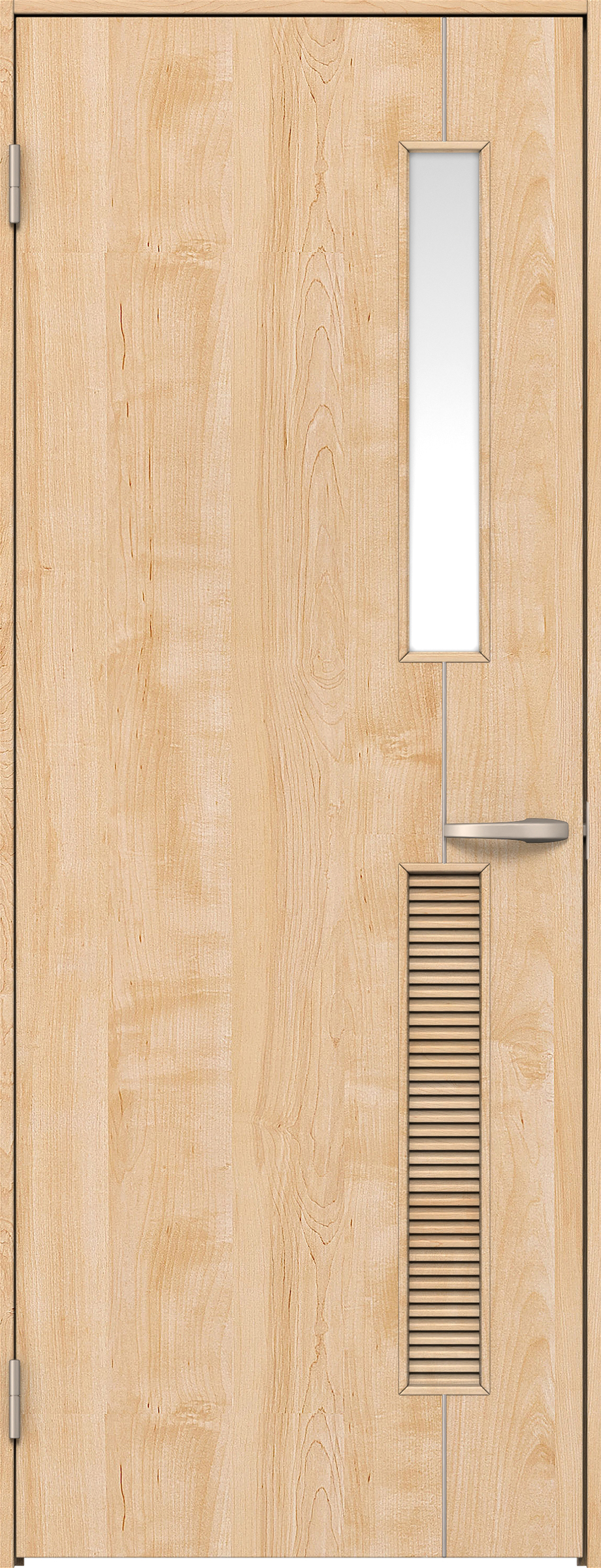 リビングドア　イエリア　片開きドア　扉セット　Ｄ６デザイン　８５０幅　２０００高　〈ミルベージュ柄〉　左開き　空錠　Ｎスタンダード丁番