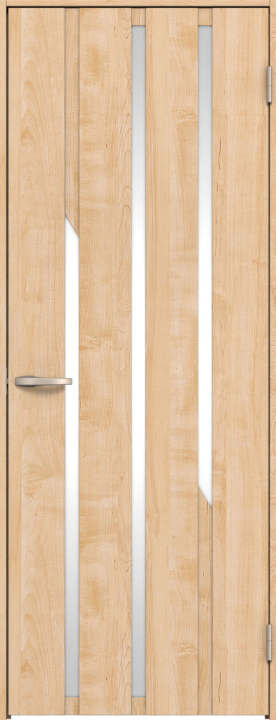 リビングドア　イエリア　片開きドア　扉セット　Ｅ３デザイン　７３５幅　２０００高　〈ミルベージュ柄〉　右開き　空錠　Ｎスタンダード丁番