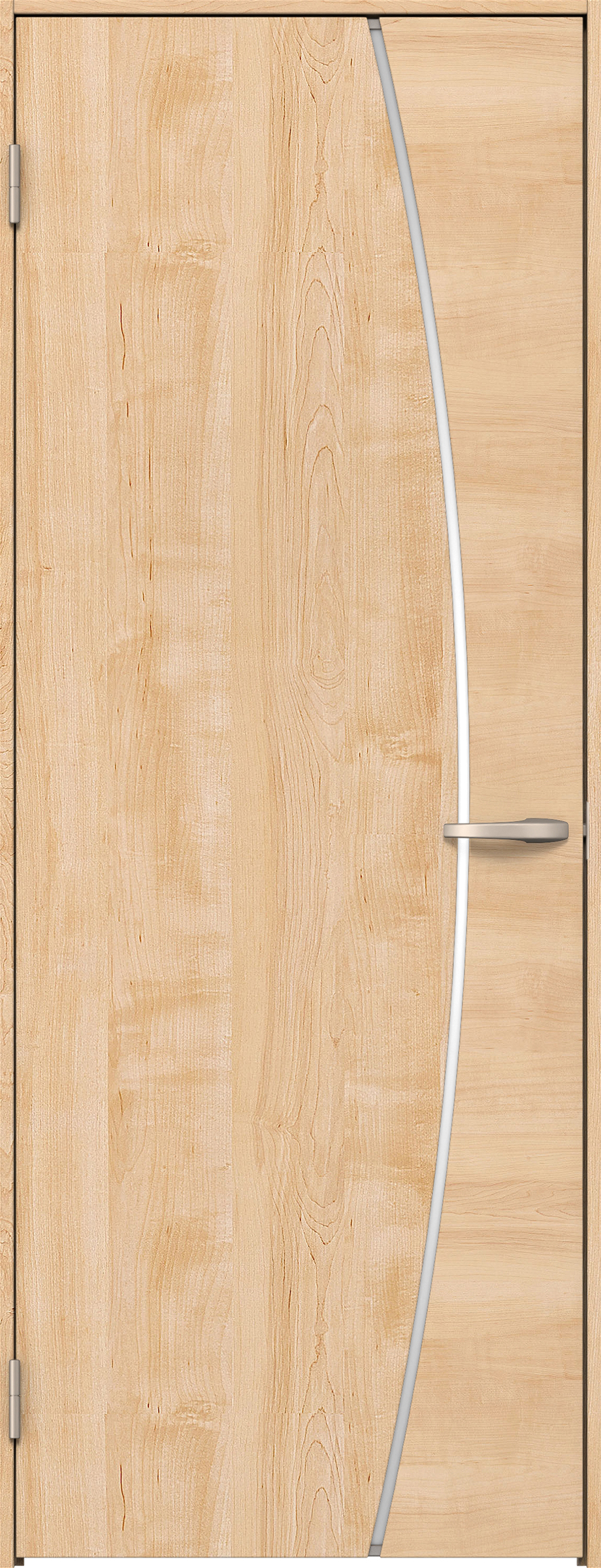 リビングドア　イエリア　片開きドア　扉セット　Ｋ４デザイン　８５０幅　２０００高　〈ミルベージュ柄〉　左開き　空錠　Ｎスタンダード丁番