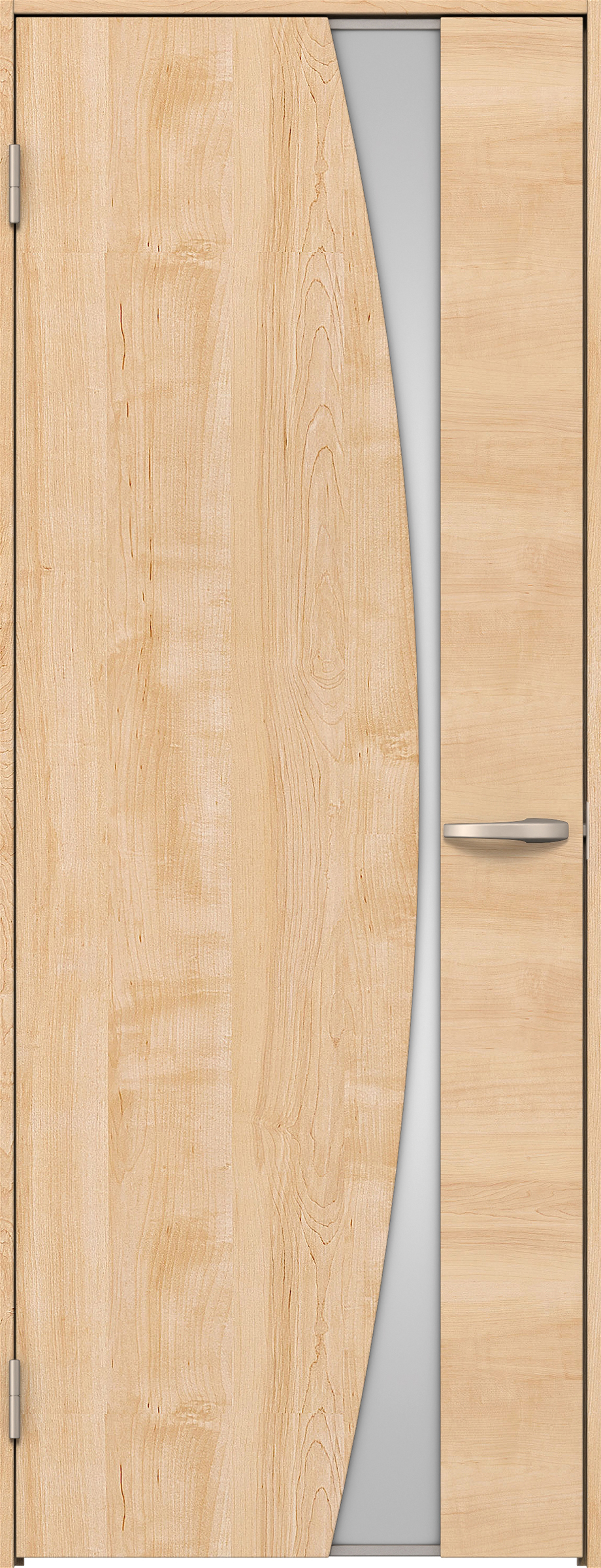 リビングドア　イエリア　片開きドア　扉セット　Ｋ５デザイン　７５５幅　２０００高　〈ミルベージュ柄〉　左開き　空錠　Ｎスタンダード丁番