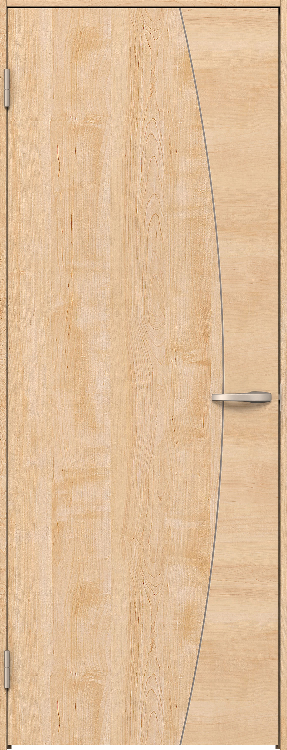 リビングドア　イエリア　片開きドア　扉セット　Ｋ６デザイン　８２５幅　２０００高　〈ミルベージュ柄〉　左開き　空錠　Ｎスタンダード丁番