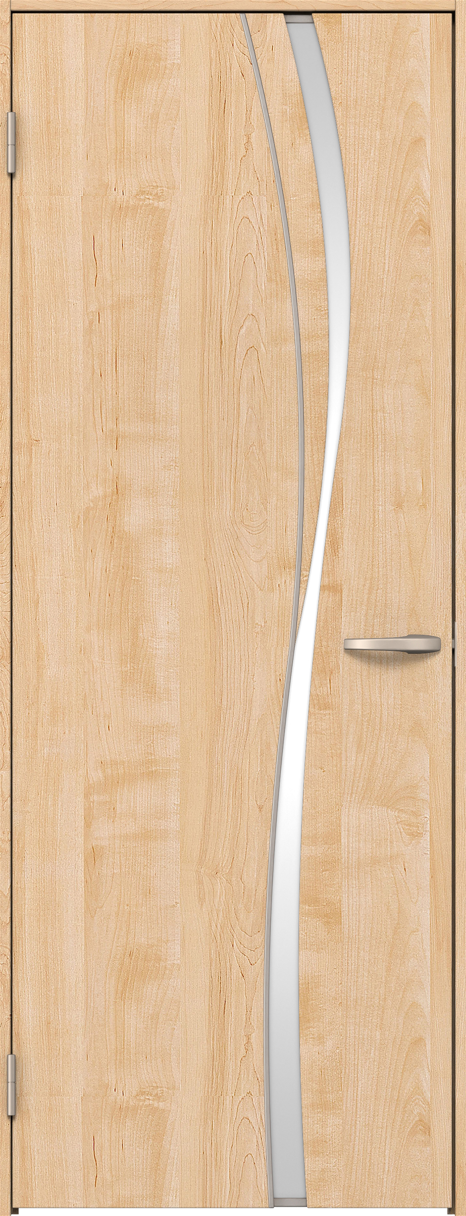 リビングドア　イエリア　片開きドア　扉セット　Ｋ７デザイン　７８０幅　２０００高　〈ミルベージュ柄〉　左開き　空錠　Ｎスタンダード丁番