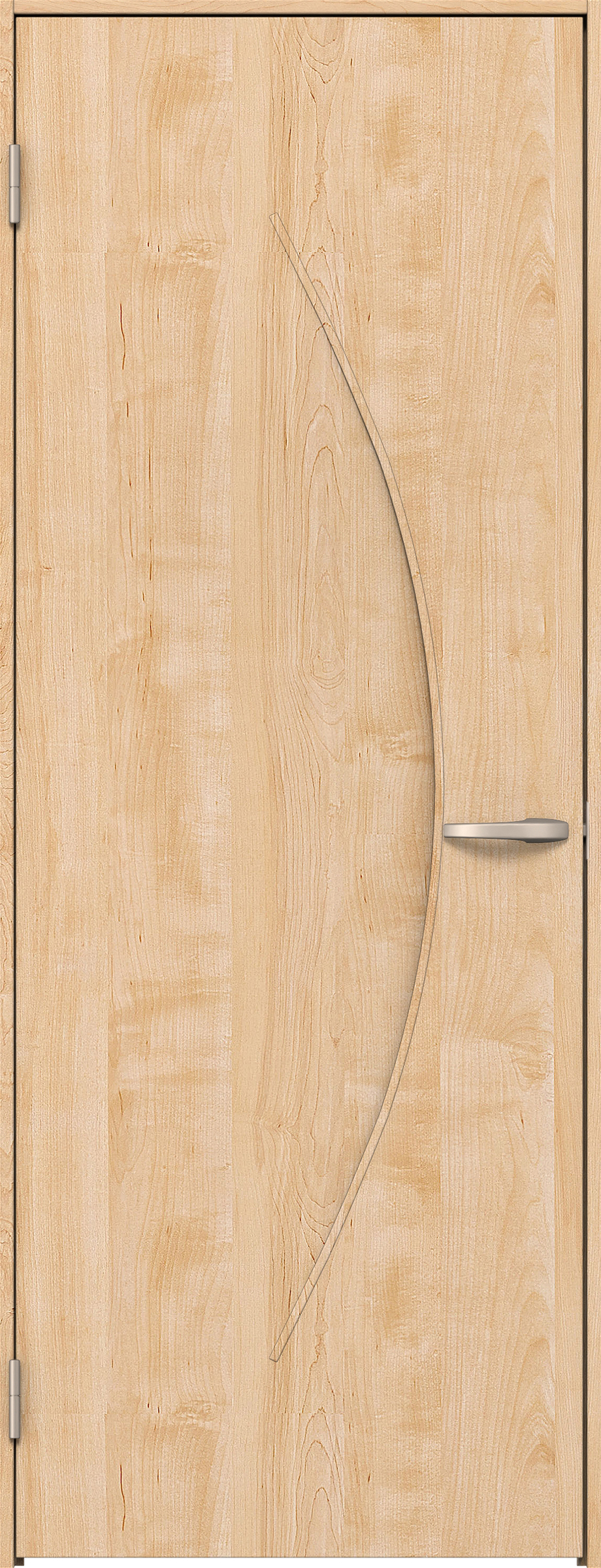 リビングドア　イエリア　片開きドア　扉セット　Ｓ７デザイン　７８０幅　２０００高　〈ミルベージュ柄〉　左開き　空錠　Ｎスタンダード丁番