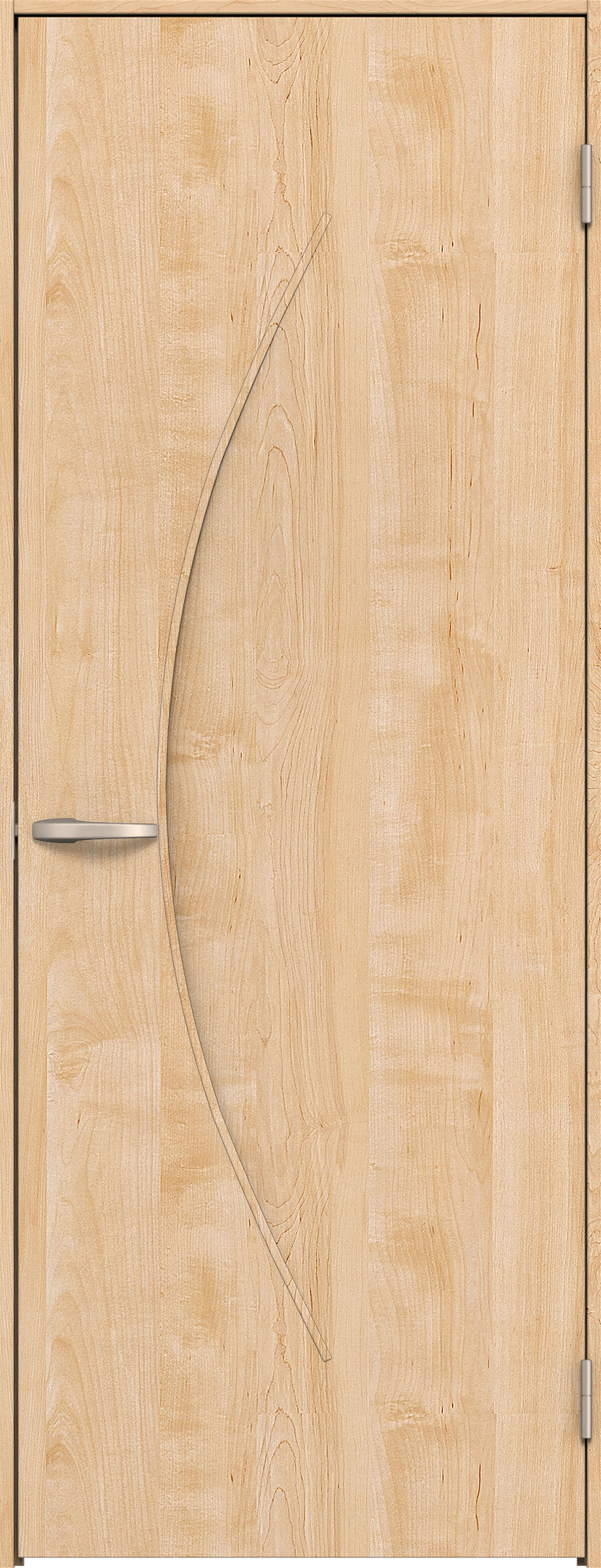 リビングドア　イエリア　片開きドア　扉セット　Ｓ７デザイン　７３５幅　２０００高　〈ミルベージュ柄〉　右開き　空錠　Ｎスタンダード丁番