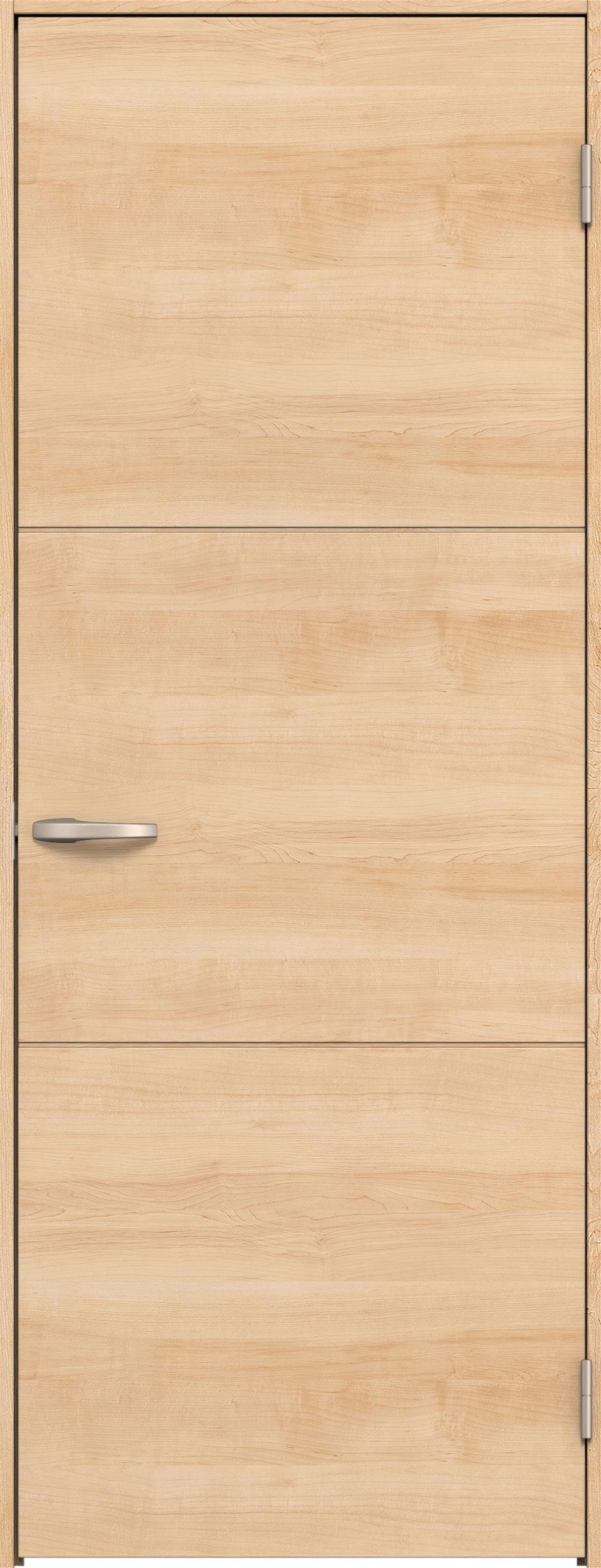 リビングドア　イエリア　片開きドア　扉セット　Ｕ４デザイン　７３５幅　２０００高　〈ミルベージュ柄〉　右開き　空錠　Ｎスタンダード丁番