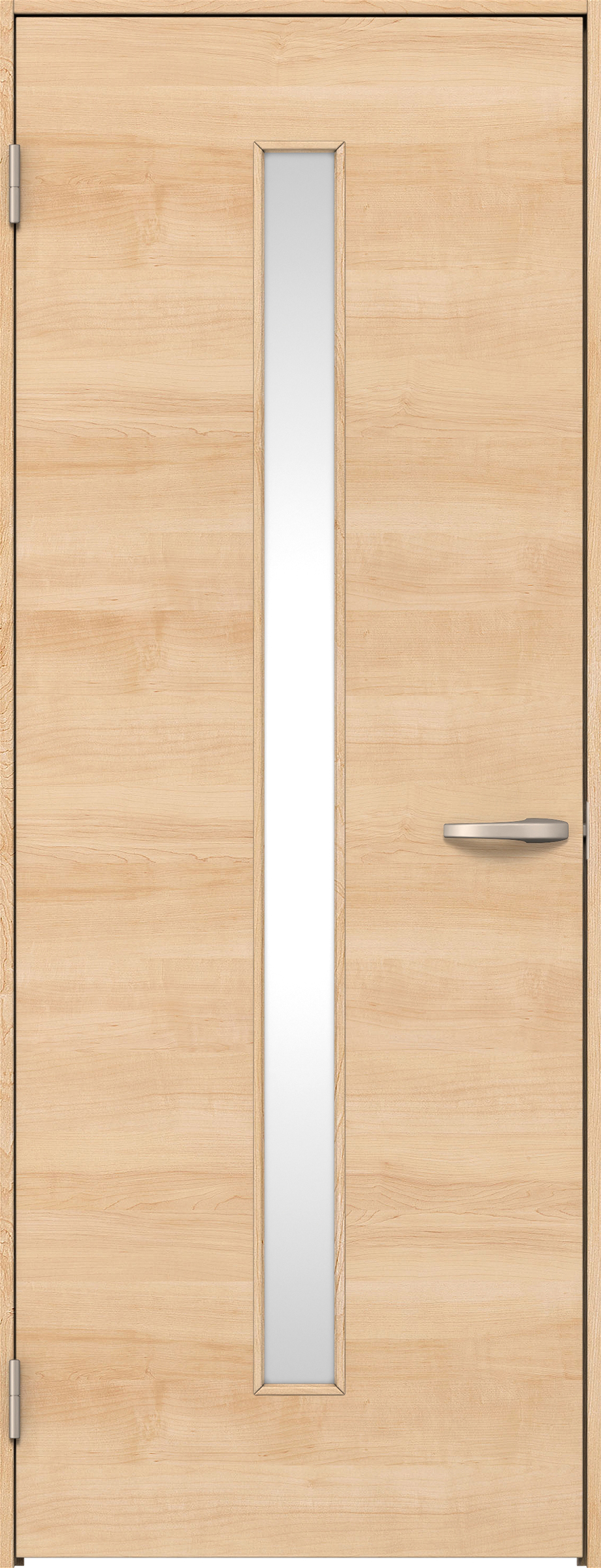 リビングドア　イエリア　片開きドア　扉セット　Ｕ８デザイン　７３５幅　２０００高　〈ミルベージュ柄〉　左開き　空錠　Ｎスタンダード丁番