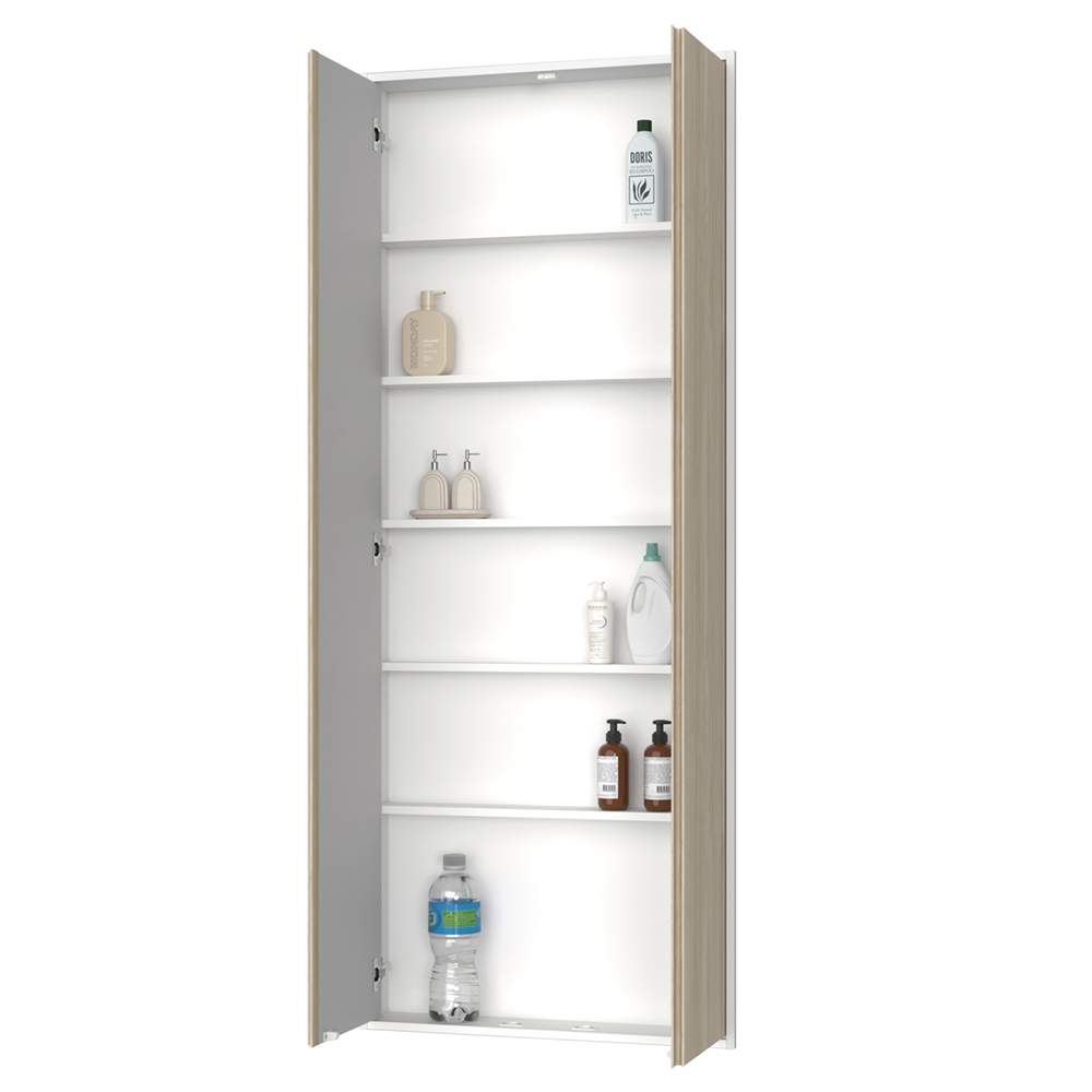 収納　カベピタ　壁厚収納　セット　ストックキーパー　〈ソフトグレージュ柄〉