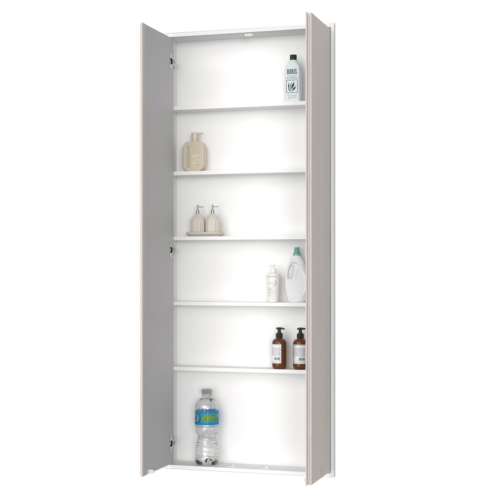 収納　カベピタ　壁厚収納　セット　ストックキーパー　〈ネオホワイト柄〉