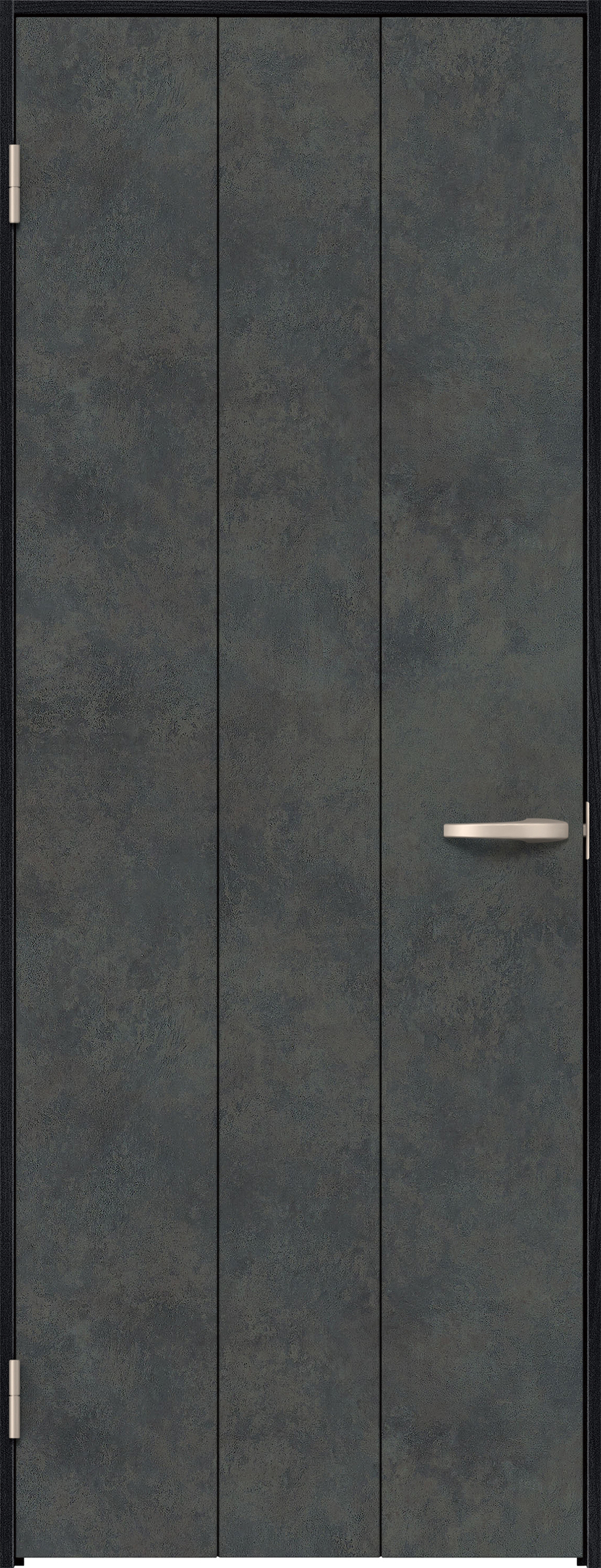 リビングドア　イエリア　片開きドア　扉セット　Ｇ１デザイン　８５０幅　２０００高　〈アイアンブラック柄〉　左開き　空錠　Ｎスタンダード丁番