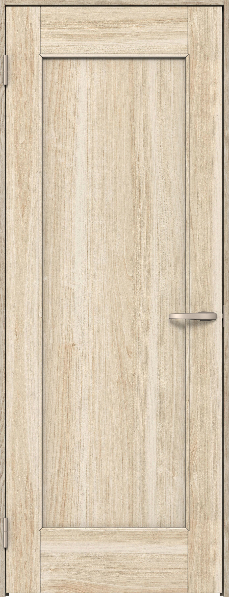 リビングドア　イエリア　片開きドア　扉セット　０１デザイン　８５０幅　２０００高　〈コットンベージュ柄〉　左開き　空錠　Ｎスタンダード丁番