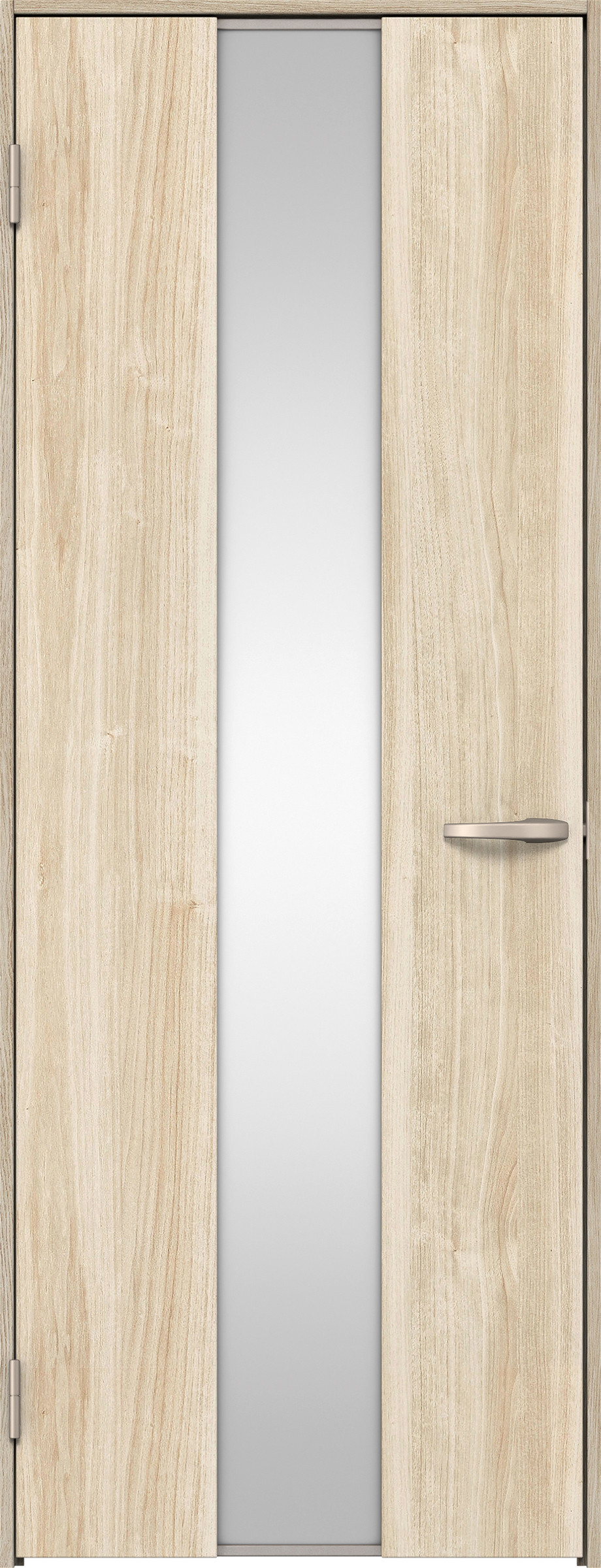 リビングドア　イエリア　片開きドア　扉セット　Ｇ５デザイン　８５０幅　２０００高　〈コットンベージュ柄〉　左開き　空錠　Ｎスタンダード丁番