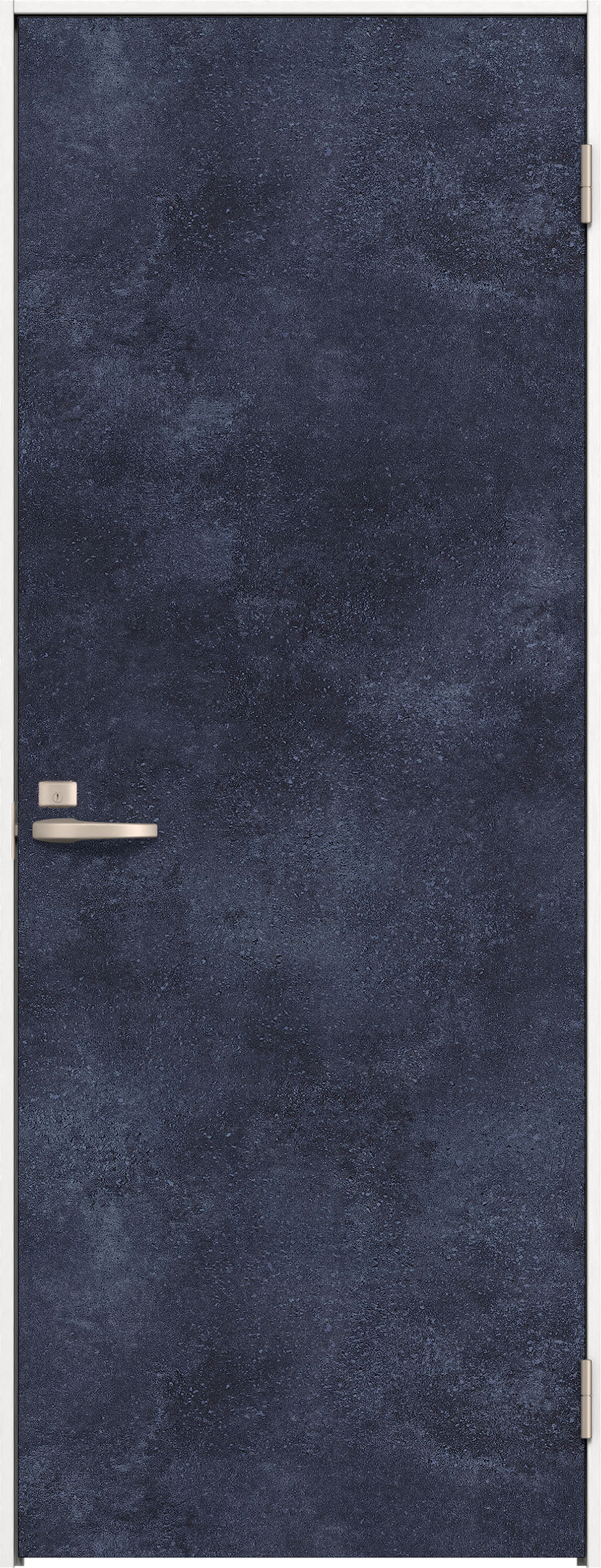 リビングドア　イエリア　片開きドア　扉セット　００デザイン　８２５幅　２０００高　〈コバルトブルー柄〉　右開き　錠付　間仕切錠　Ｎスタンダード丁番