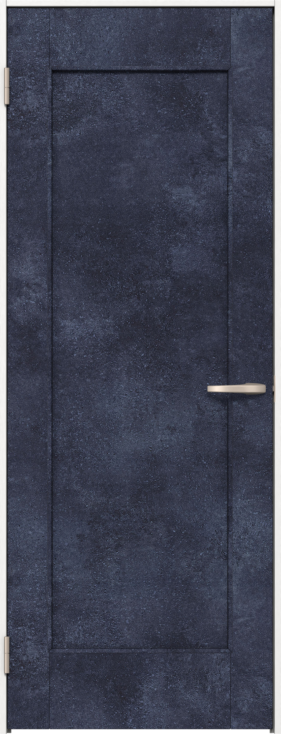 リビングドア　イエリア　片開きドア　扉セット　０１デザイン　７３５幅　２０００高　〈コバルトブルー柄〉　左開き　空錠　Ｎスタンダード丁番