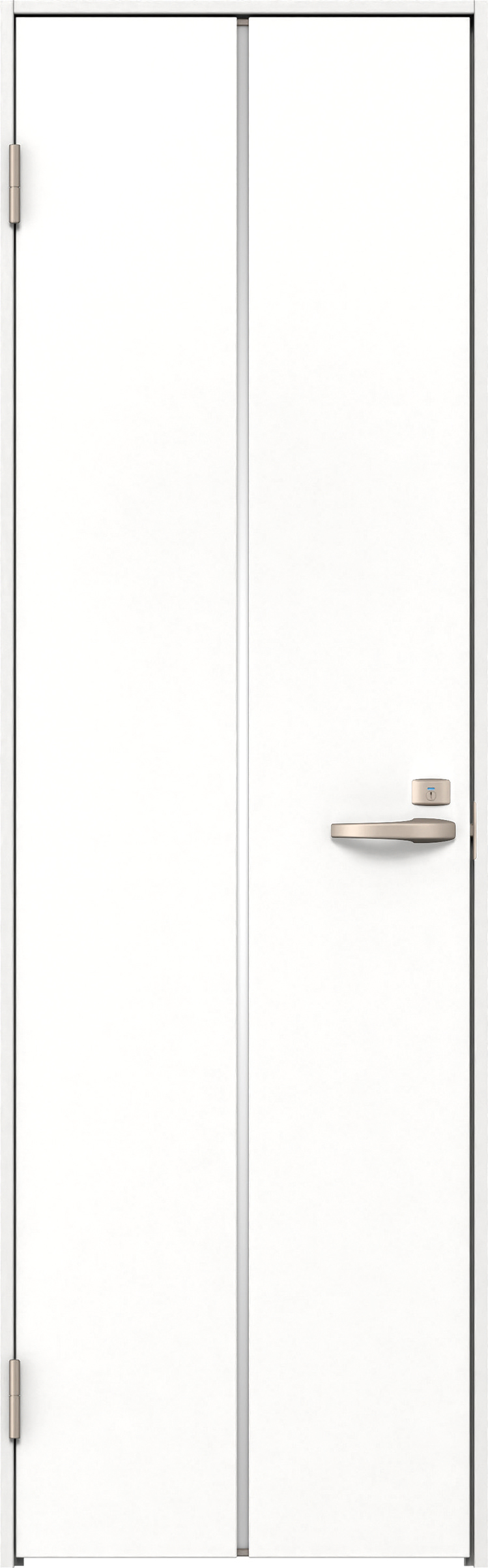 リビングドア　イエリア　トイレドア　扉セット　６Ｐデザイン　８２５幅　２０００高　〈パウダーホワイト柄〉　左開き　錠付　表示錠　Ｎスタンダード丁番