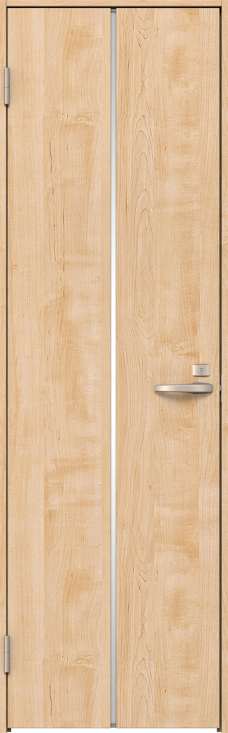 リビングドア　イエリア　トイレドア　扉セット　６Ｐデザイン　８２５幅　２０００高　〈ミルベージュ柄〉　左開き　錠付　表示錠　Ｎスタンダード丁番