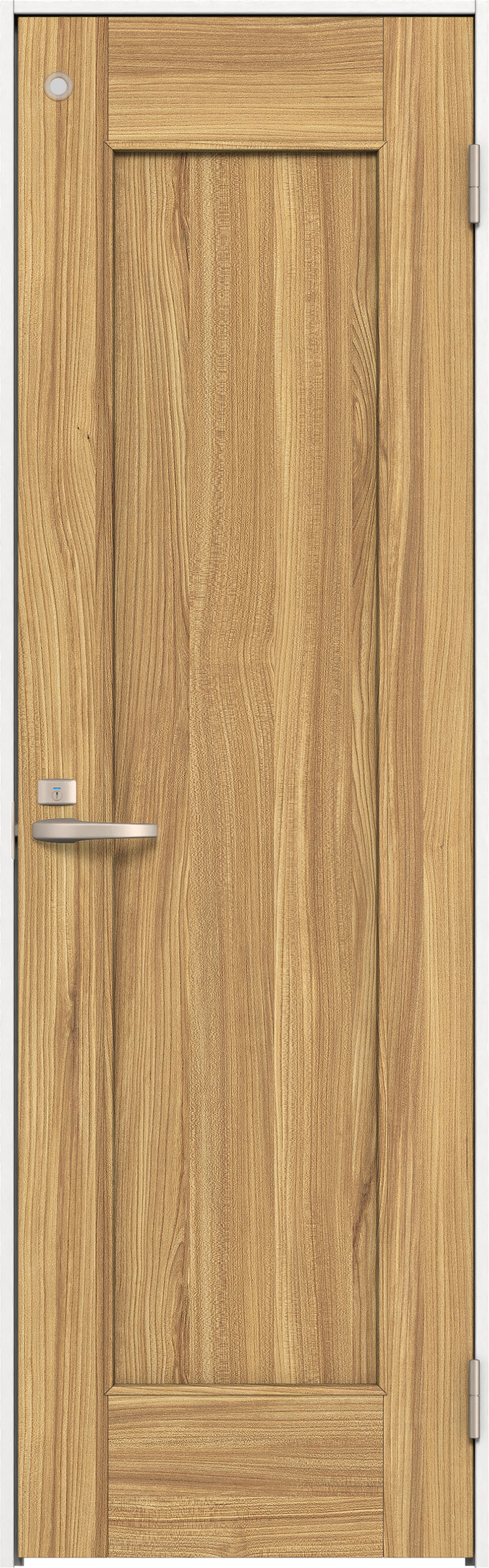 リビングドア　イエリア　トイレドア　扉セット　０１デザイン　８２５幅　２０００高　〈シナモンブラウン柄〉　右開き　錠付　表示錠　Ｎスタンダード丁番