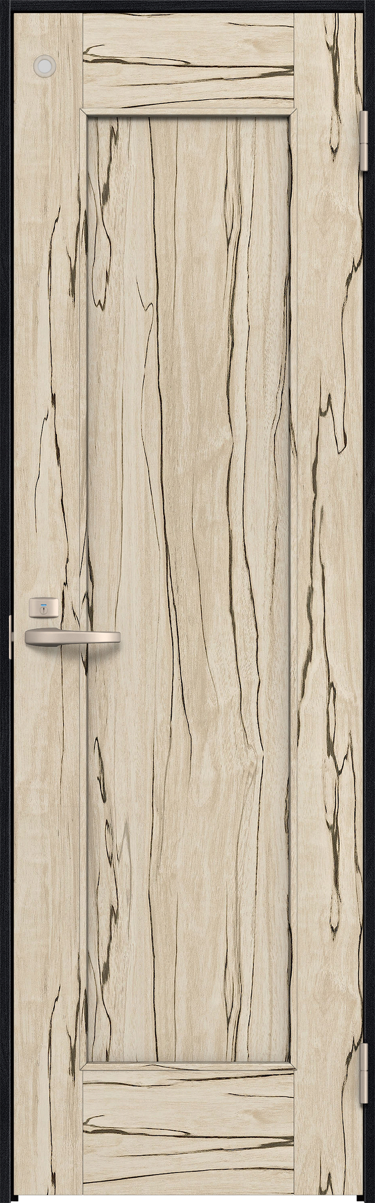 リビングドア　イエリア　トイレドア　扉セット　０１デザイン　８２５幅　２０００高　〈スロウベージュ柄〉　右開き　錠付　表示錠　Ｎスタンダード丁番