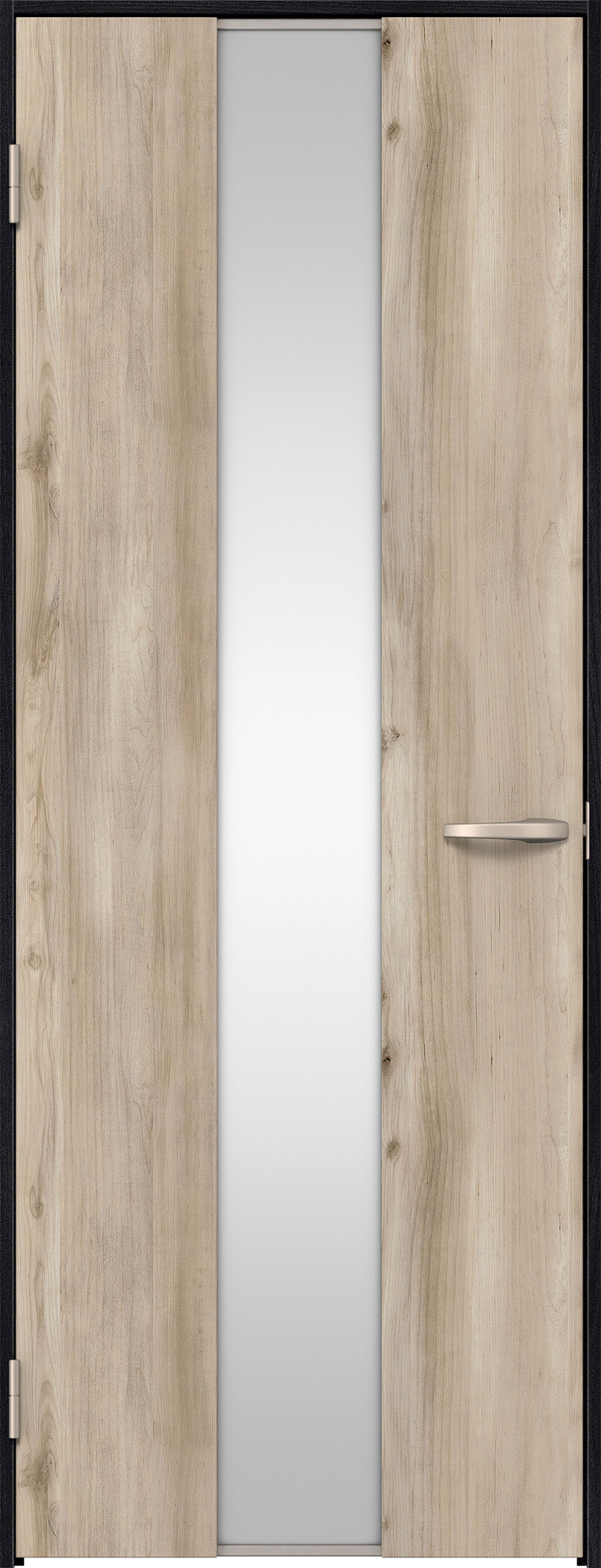 リビングドア　イエリア　片開きドア　扉セット　Ｇ５デザイン　８５０幅　２０００高　〈スモークグレー柄〉　左開き　空錠　Ｎスタンダード丁番